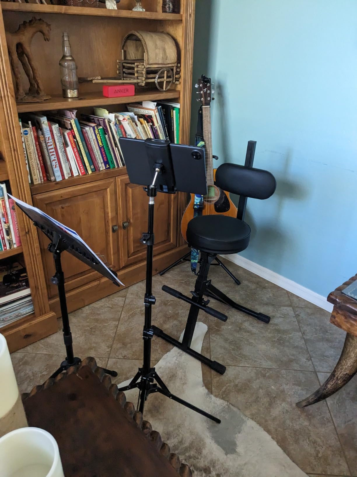 Rockville RDS42 Adjustable DJ/Guitar/Drum/Keyboard Throne Chair, 5 Heights (22-31