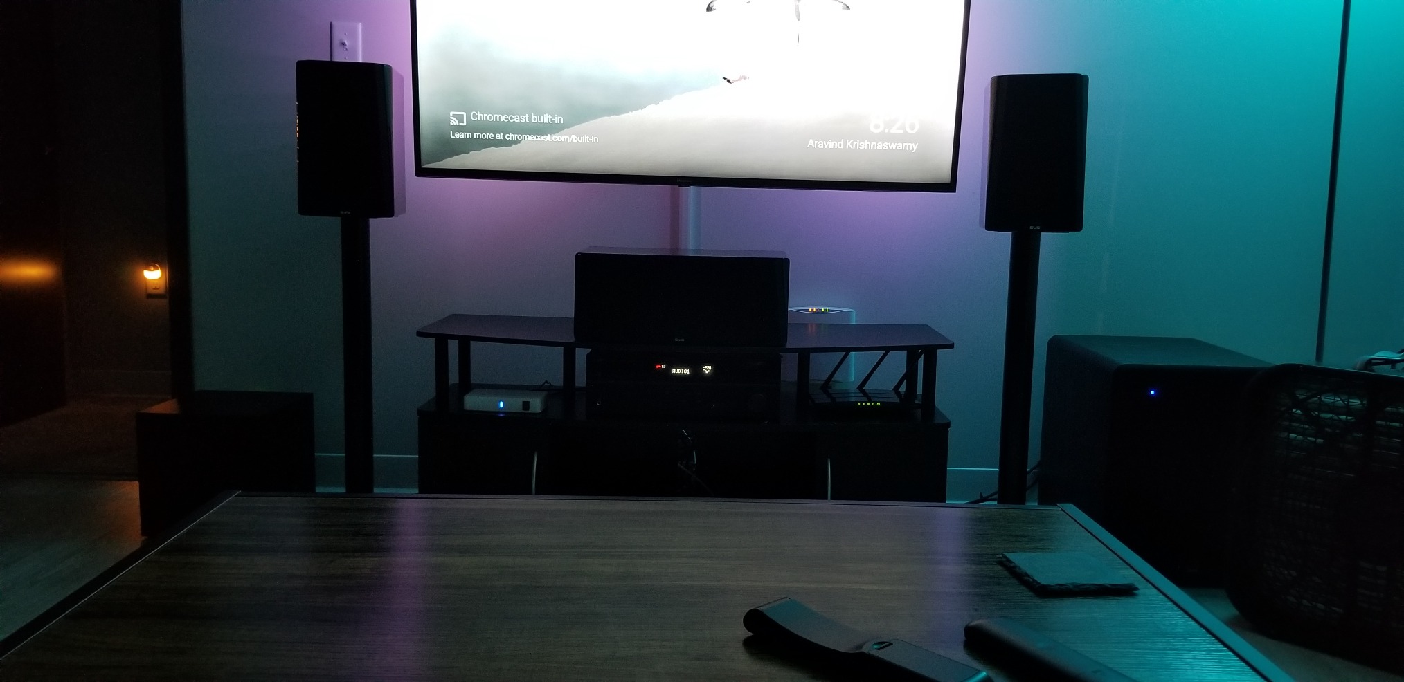 DYNASTY PROAUDIO WSA-5RP Wireless Surround Sound Rear Speakers Kit with 2 x 50W Amplifier Built-in, 5.2G / 5.8GHz Dual Band Selectable, Total 106 RF Channel Auto Switching Customer Review DYNASTY PROAUDIO WSA-5RP Wireless Surround Sound Rear Speakers Kit with 2 x 50W Amplifier Built-in, 5.2G / 5.8GHz Dual Band Selectable, Total 106 RF Channel Auto Switching - Customer Photo 2