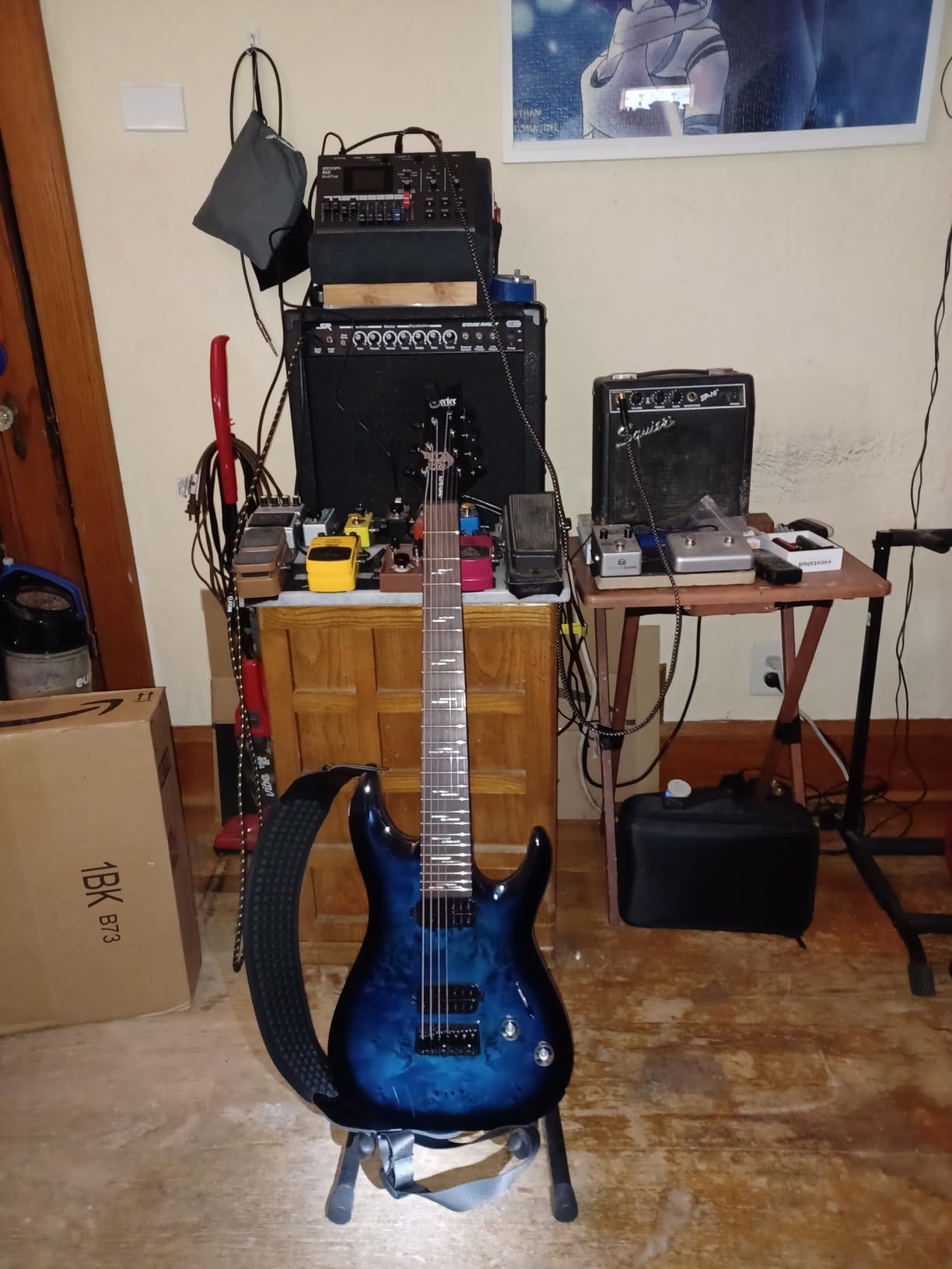 Schecter Omen Elite-7 Electric Guitar - Charcoal - Customer Photo 2