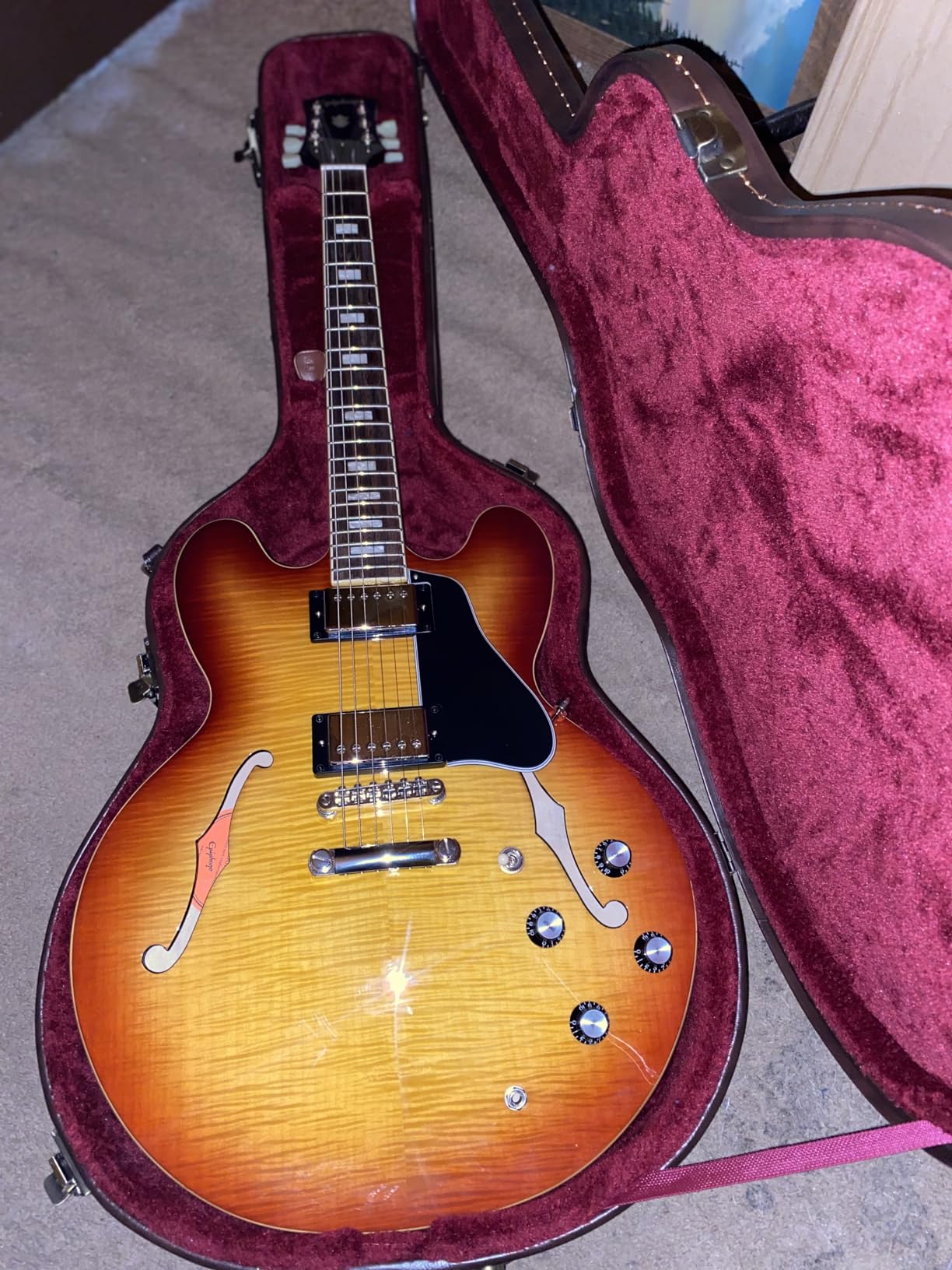 Epiphone ES-335 Figured Top Semi Hollowbody, Blueberry Burst customer photo 2