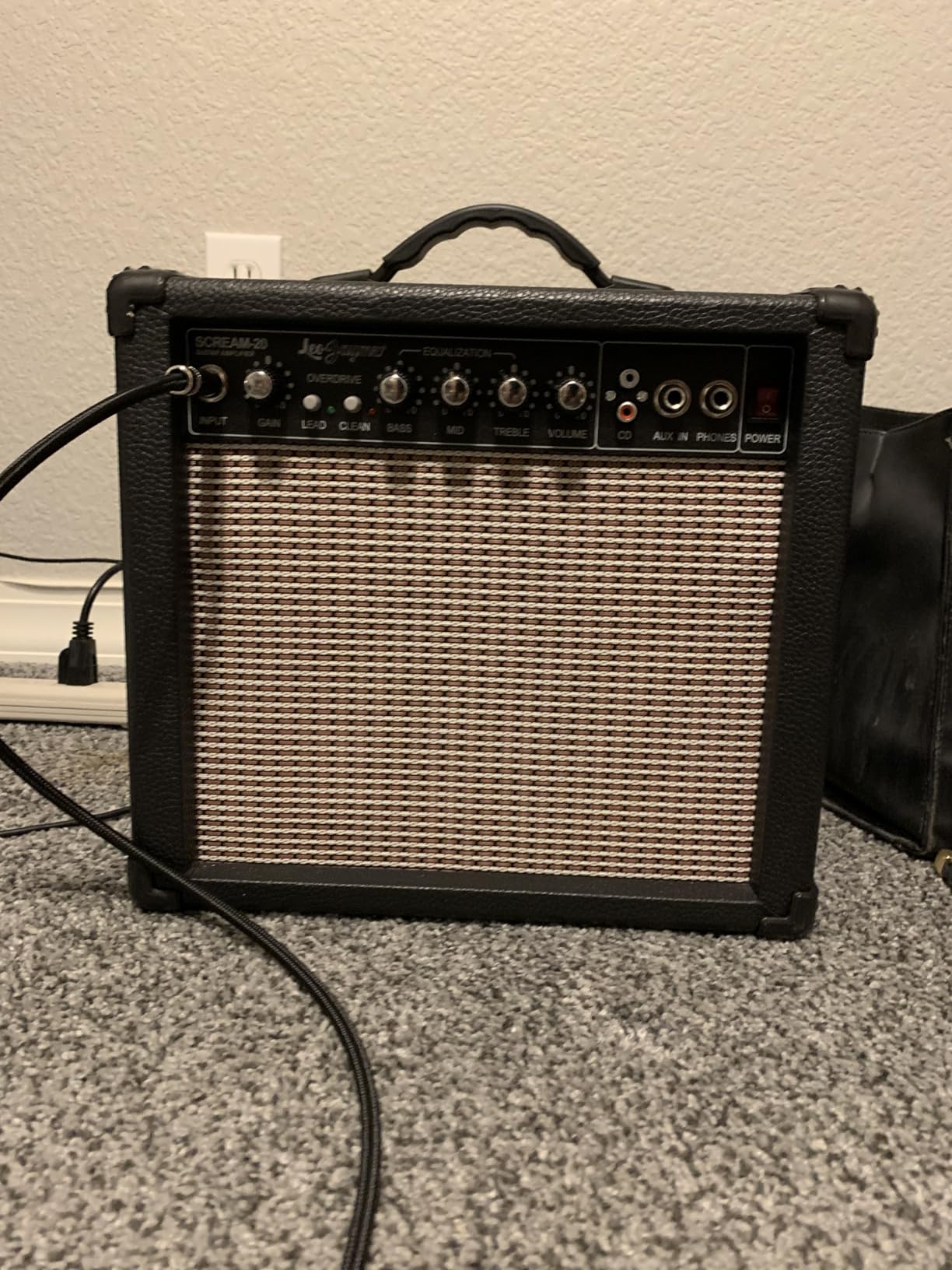 Leo Jaymz 20W Electric Guitar Amplifier - Clean and Distortion Channel - 3 Band Equalization and CD Line Input - Recording Studio, Practice Room, Small Courtyard (6.5 Leo Jaymz 20W Electric Guitar Amplifier - Clean and Distortion Channel - 3 Band Equalization and CD Line Input - Recording Studio, Practice Room, Small Courtyard (6.5