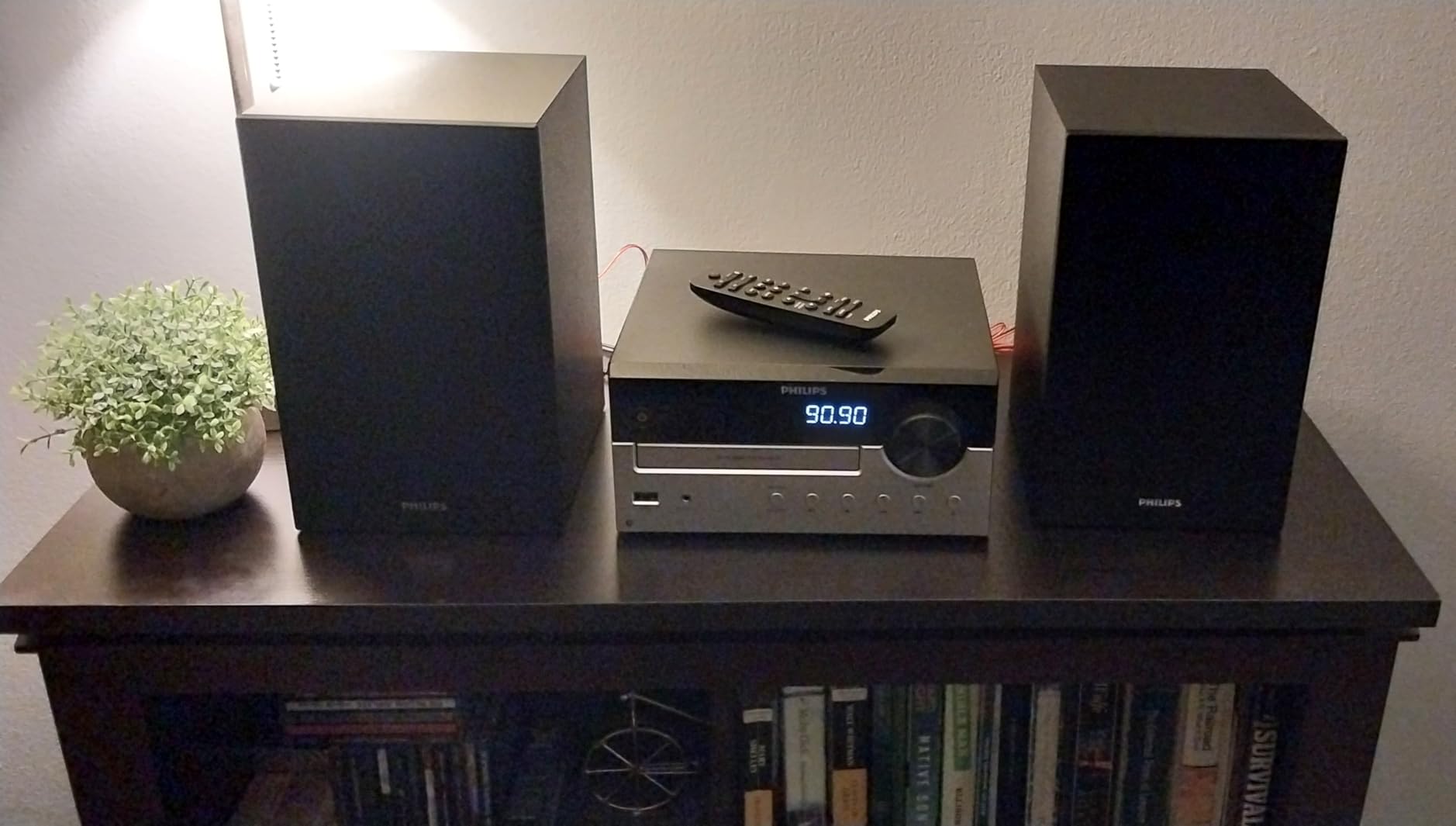 PHILIPS Bluetooth Stereo System for Home with CD Player, MP3, USB, Audio in, FM Radio, Bass Reflex Speaker, 60W, Remote Control Included - Customer Photo 1