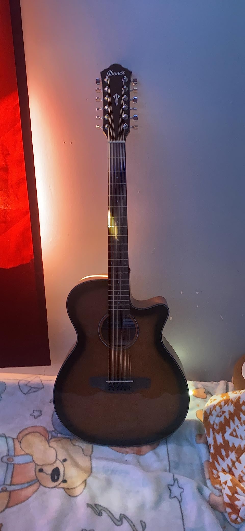 Ibanez AEG5012 12-string Acoustic-electric Guitar - Dark Violin Sunburst Customer Review Ibanez AEG5012 12-string Acoustic-electric Guitar - Dark Violin Sunburst - Customer Photo 1