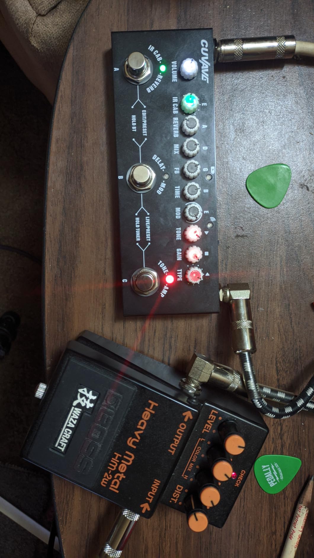 Multi Effects Guitar Pedal,Cube Baby Guitar Multi Effects Pedal Delay Chorus Phaser Reverb Effect Pedal - Customer Photo 2