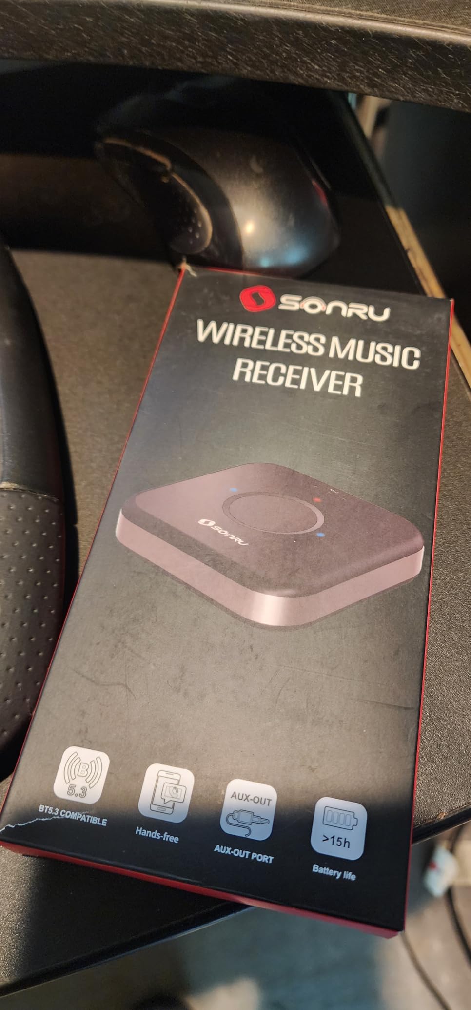 SONRU Bluetooth 5.3 Adapter Hi-Fi Equipment for Car Wireless Audio Receiver with 3.5mm AUX RCA Cable, Noise Cancellation, Dual AUX Outputs for Home Speakers Wired Headphones Customer Review SONRU Bluetooth 5.3 Adapter Hi-Fi Equipment for Car Wireless Audio Receiver with 3.5mm AUX RCA Cable, Noise Cancellation, Dual AUX Outputs for Home Speakers Wired Headphones - Customer Photo 2