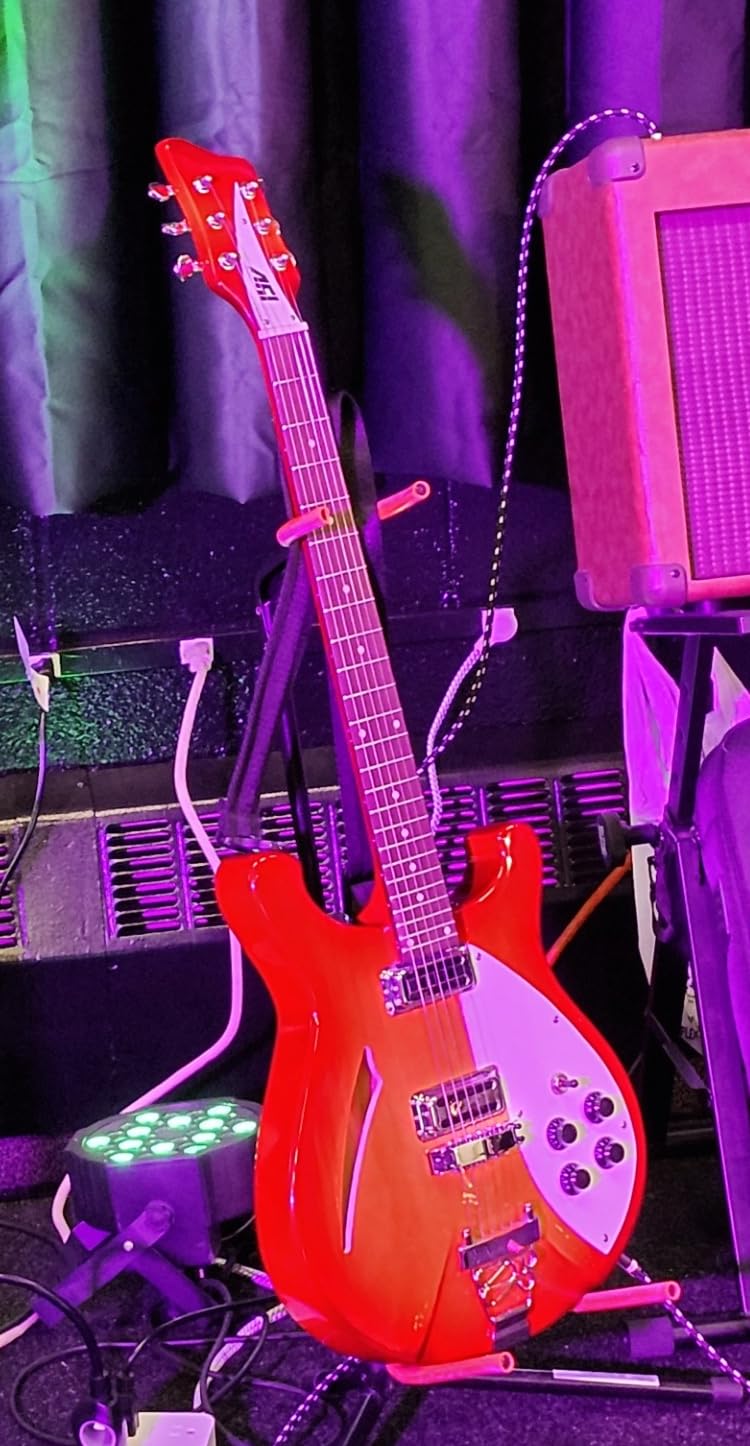 IYV 6 String IYV-IRK-300 Semi Hollow Electric Guitar 3T Sunburst, Right, (IRK-300) - Customer Photo 1