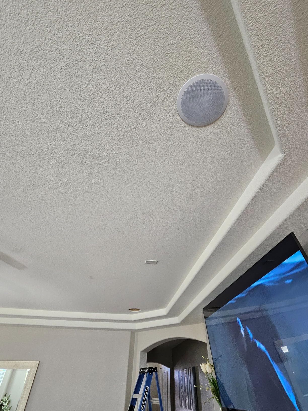 Herdio 6.5'' 640Watts 2-Way Bluetooth Ceiling Speakers Package Great for Home Theater System, Living Room,Office,Flush Mount Wired(4 Speakers) Customer Review Herdio 6.5'' 640Watts 2-Way Bluetooth Ceiling Speakers Package Great for Home Theater System, Living Room,Office,Flush Mount Wired(4 Speakers) - Customer Photo 2