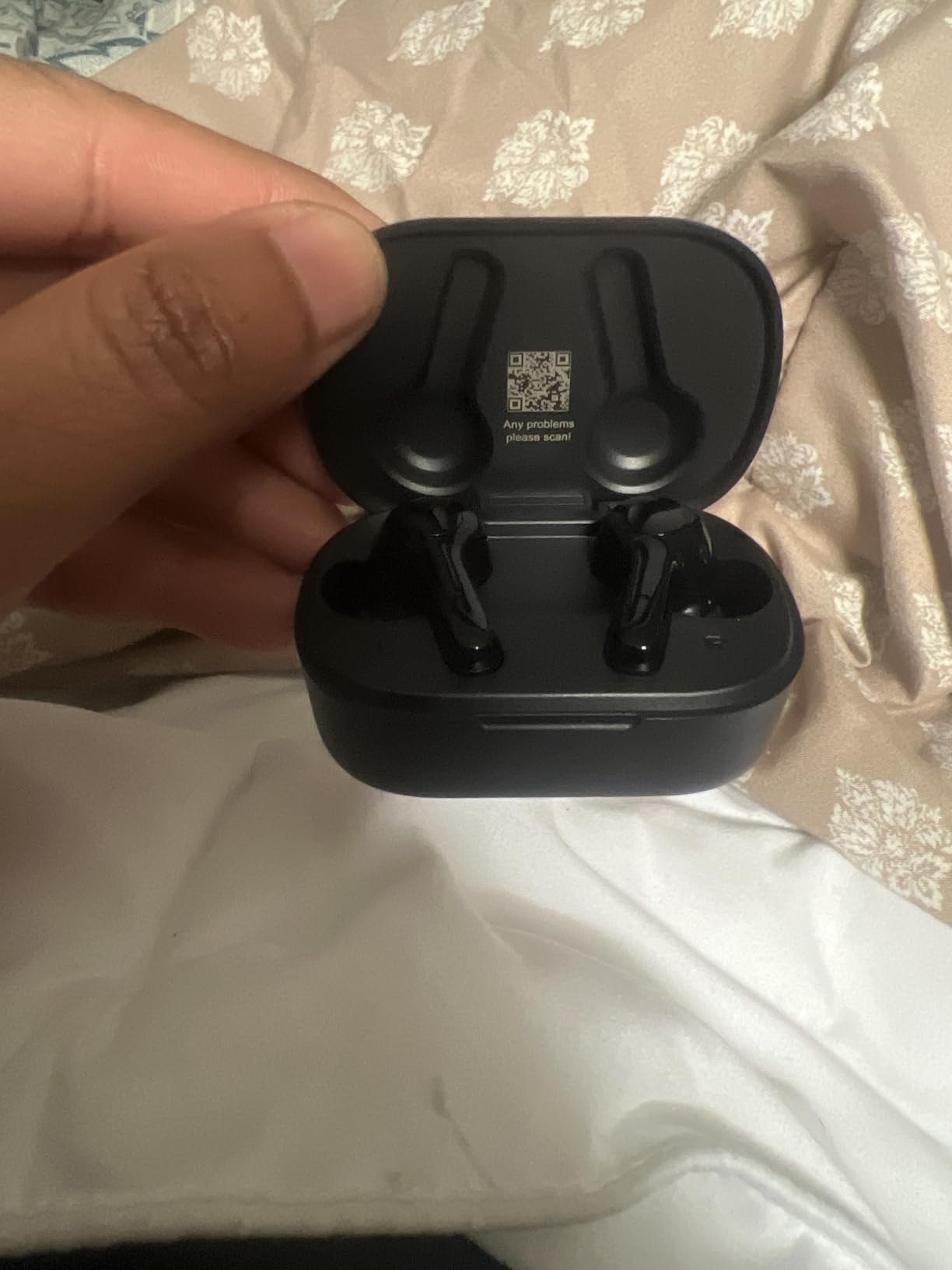 MOZOTER Bluetooth 5.3 Wireless Earbuds,Deep Bass Loud Sound Clear Call Noise Cancelling with 4 Microphones in-Ear Headphones with Wireless Charging Case Compatible for iPhone Android,Workout - Customer Photo 1