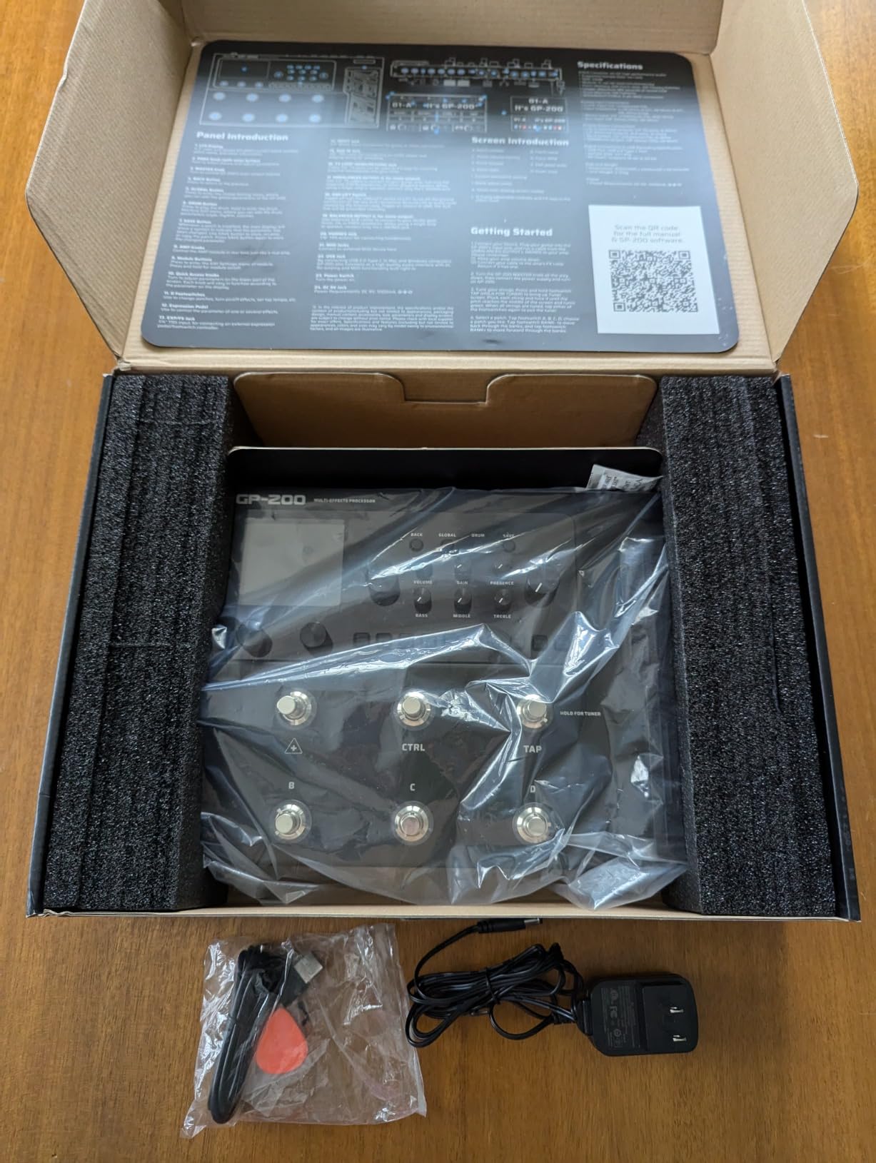 VALETON GP-200 Multi-Effects Guitar/Bass Pedal with Expression, FX Loop, MIDI, Amp Modeling, IR Cab Simulation, Stereo, USB Interface Customer Review VALETON GP-200 Multi-Effects Guitar/Bass Pedal with Expression, FX Loop, MIDI, Amp Modeling, IR Cab Simulation, Stereo, USB Interface - Customer Photo 1
