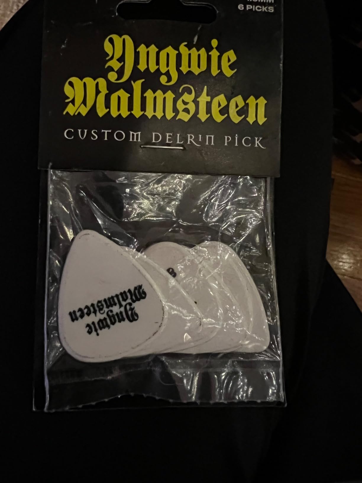 JIM DUNLOP Yngwie Malmsteen Custom Delrin Guitar Picks 2.0mm, 6 Pack (YJMP02RD) - Customer Photo 1