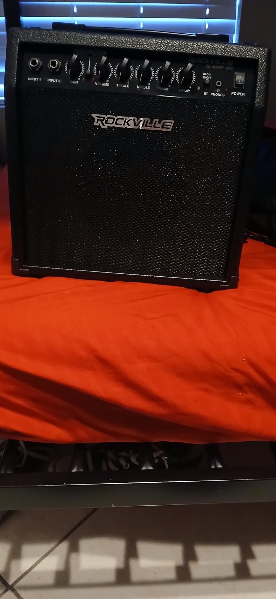 Rockville G-AMP 20W Guitar Amplifier Combo with Bluetooth, Delay, Dual Guitar Inputs, Clean/Overdrive, EQ Controls, Portable for Practice and Small Gigs Customer Review Rockville G-AMP 20W Guitar Amplifier Combo with Bluetooth, Delay, Dual Guitar Inputs, Clean/Overdrive, EQ Controls, Portable for Practice and Small Gigs - Customer Photo 1