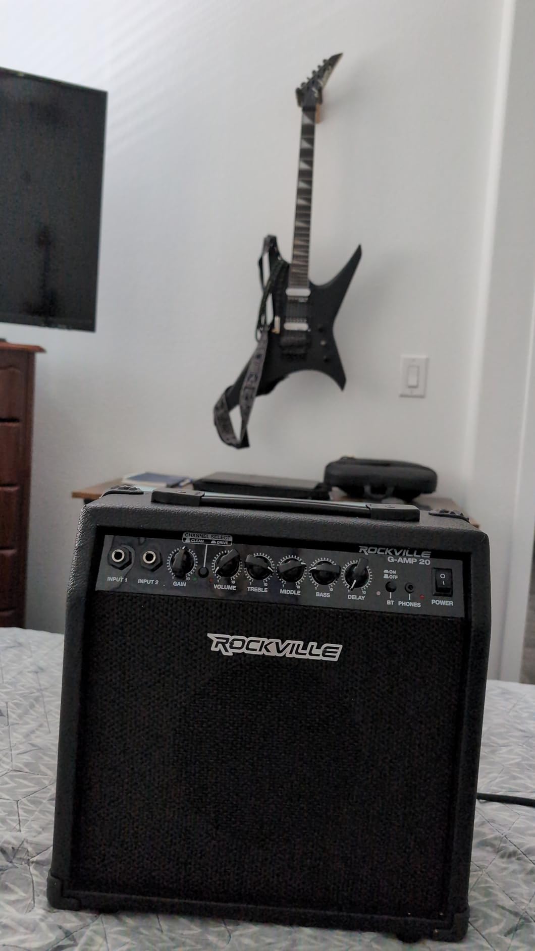 Rockville G-AMP 20W Guitar Amplifier Combo with Bluetooth, Delay, Dual Guitar Inputs, Clean/Overdrive, EQ Controls, Portable for Practice and Small Gigs Customer Review Rockville G-AMP 20W Guitar Amplifier Combo with Bluetooth, Delay, Dual Guitar Inputs, Clean/Overdrive, EQ Controls, Portable for Practice and Small Gigs - Customer Photo 2