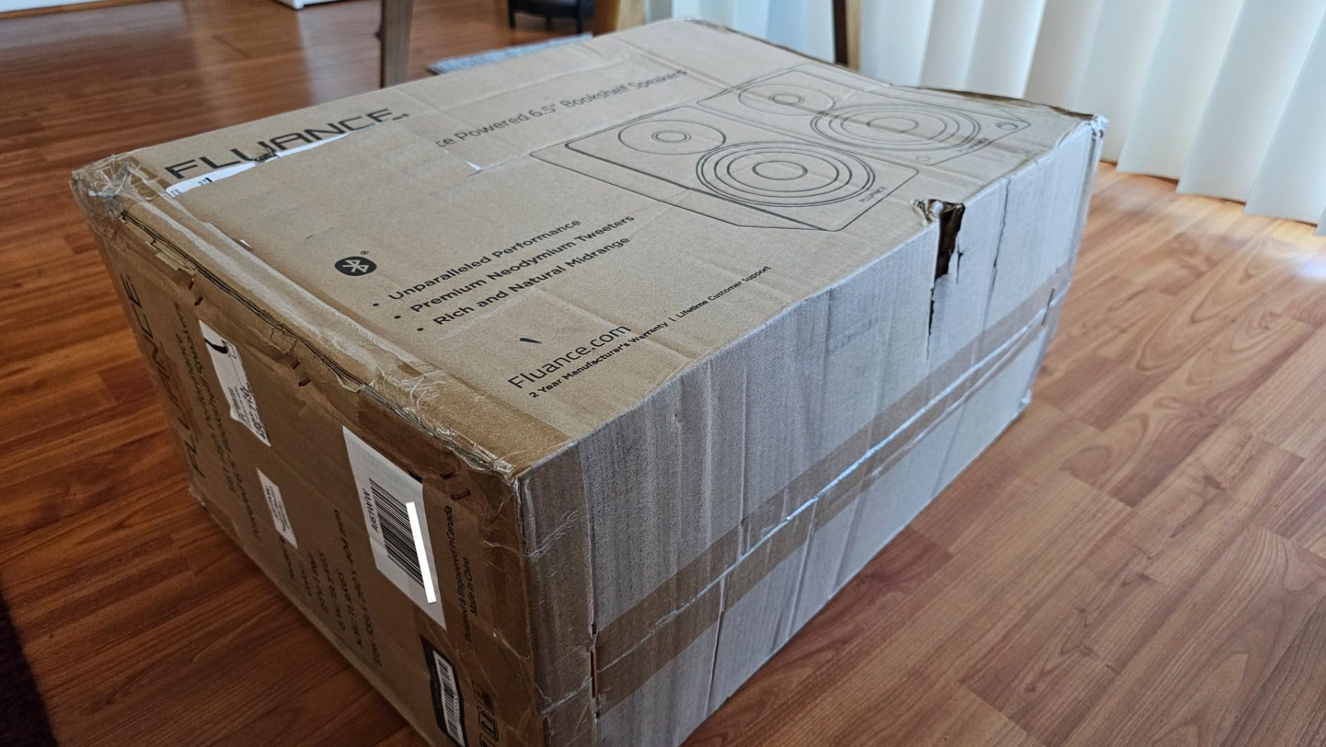Fluance Ai61 Powered 2-Way 2.0 Stereo Bookshelf Speakers with 6.5