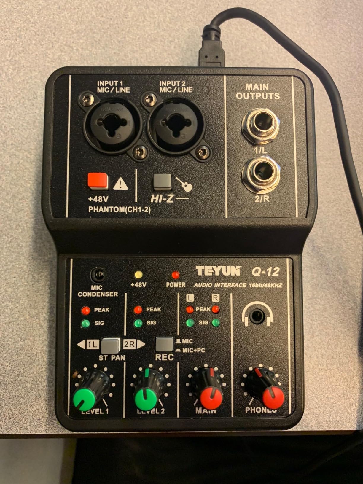 XTUGA USB Audio Interface for PC,Interface for Recording Music Computer Recording Audio Interface XLR with 3.55m Microphone Jack, USB Sound Card for Recording Studio, Ultra-low Latency Plug&Play, Q-12 Customer Review XTUGA USB Audio Interface for PC,Interface for Recording Music Computer Recording Audio Interface XLR with 3.55m Microphone Jack, USB Sound Card for Recording Studio, Ultra-low Latency Plug&Play, Q-12 - Customer Photo 1
