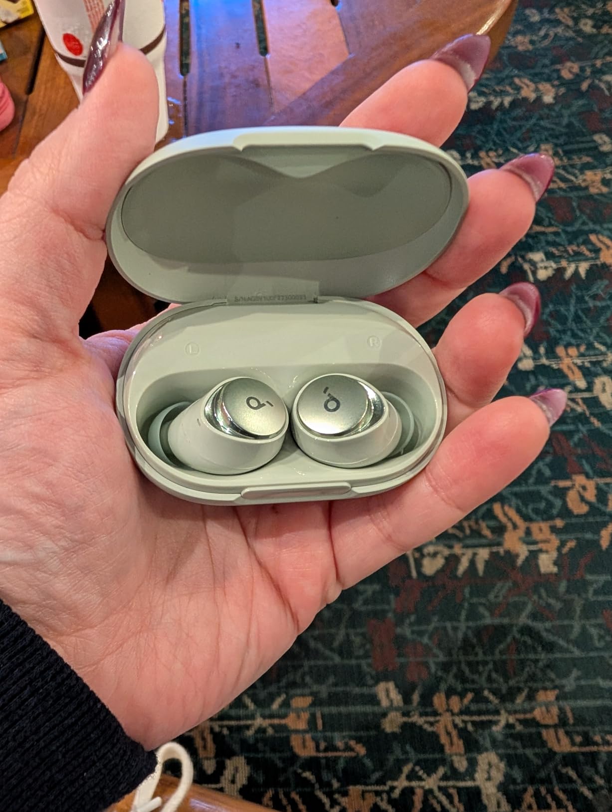 Soundcore by Anker Space A40 Adaptive Active Noise Cancelling Wireless Earbuds, Reduce Noise by Up to 98%, Ultra Long 50H Playtime, 10H Single Playtime, Hi-Res Sound, Comfortable Fit, Wireless Charge Customer Review Soundcore by Anker Space A40 Adaptive Active Noise Cancelling Wireless Earbuds, Reduce Noise by Up to 98%, Ultra Long 50H Playtime, 10H Single Playtime, Hi-Res Sound, Comfortable Fit, Wireless Charge - Customer Photo 1