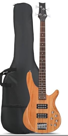 Ktaxon 4 String Electric Bass Guitar, Full Size Standard Right Handed Rosewood Fingerboard Beginner Kit with Cable Wrench Tool (Blue) Customer Review Ktaxon 4 String Electric Bass Guitar, Full Size Standard Right Handed Rosewood Fingerboard Beginner Kit with Cable Wrench Tool (Blue) - Customer Photo 1