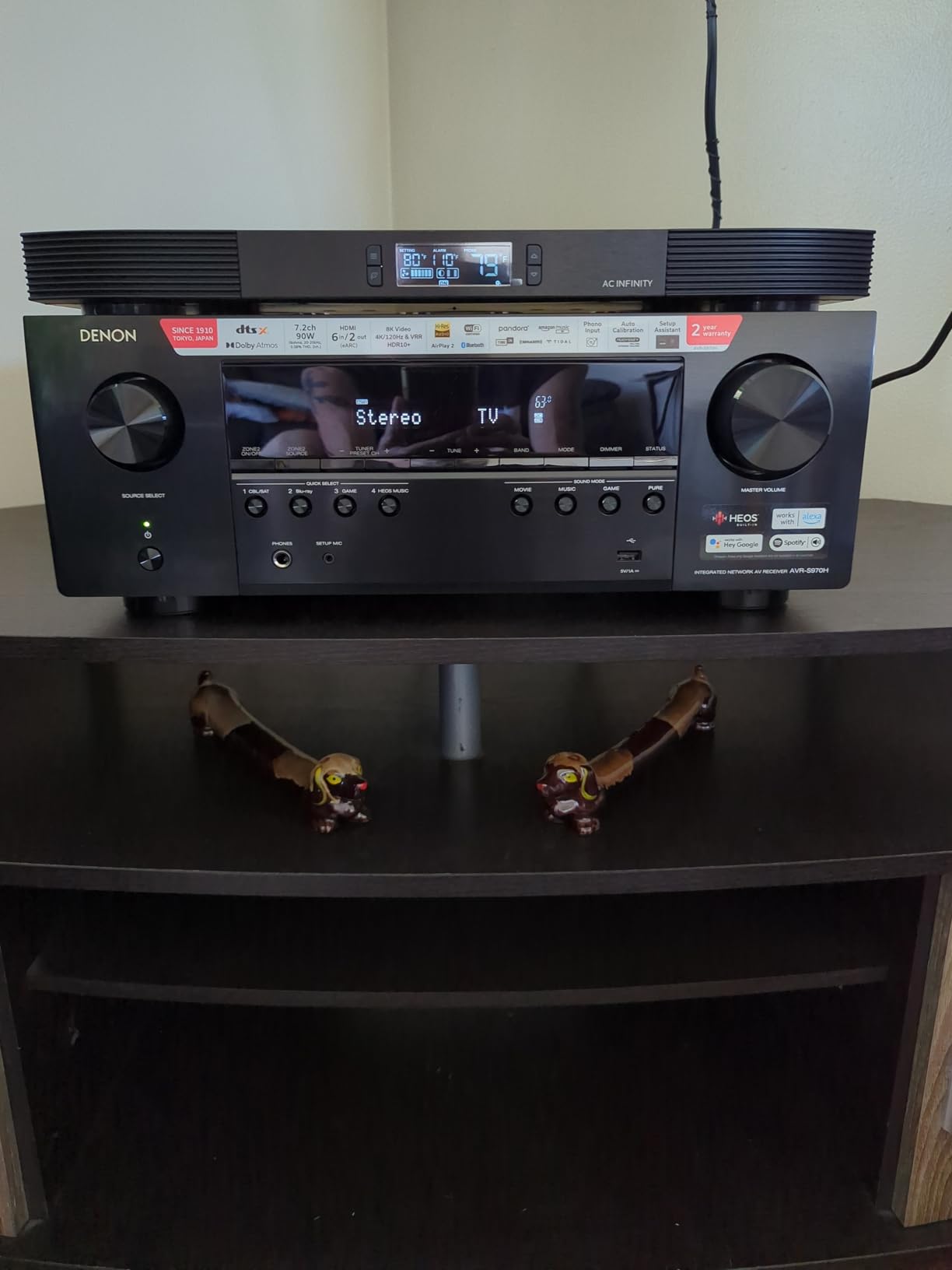 Denon AVR-S970H 8K Ultra HD 7.2 Channel (90W X 7) AV Home Audio Receiver, Built for Gaming, Music Streaming, 3D Audio & Video, Alexa + HEOS, Black, Bluetooth Amplifier customer photo 1