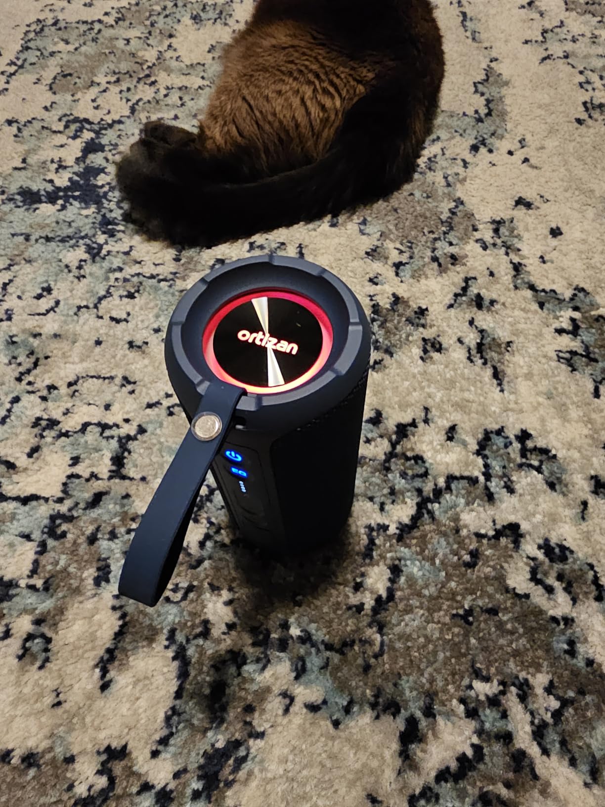 Ortizan Bluetooth Speakers, Portable Wireless Stereo Speaker - IPX7 Waterproof, 30W RMS(40W Peak) Loud Sound, Deep Bass, LED Light, Bluetooth 5.3, for Home/Shower/Outdoor/Beach, Gifts for Adult, Navy Customer Review Ortizan Bluetooth Speakers, Portable Wireless Stereo Speaker - IPX7 Waterproof, 30W RMS(40W Peak) Loud Sound, Deep Bass, LED Light, Bluetooth 5.3, for Home/Shower/Outdoor/Beach, Gifts for Adult, Navy - Customer Photo 2