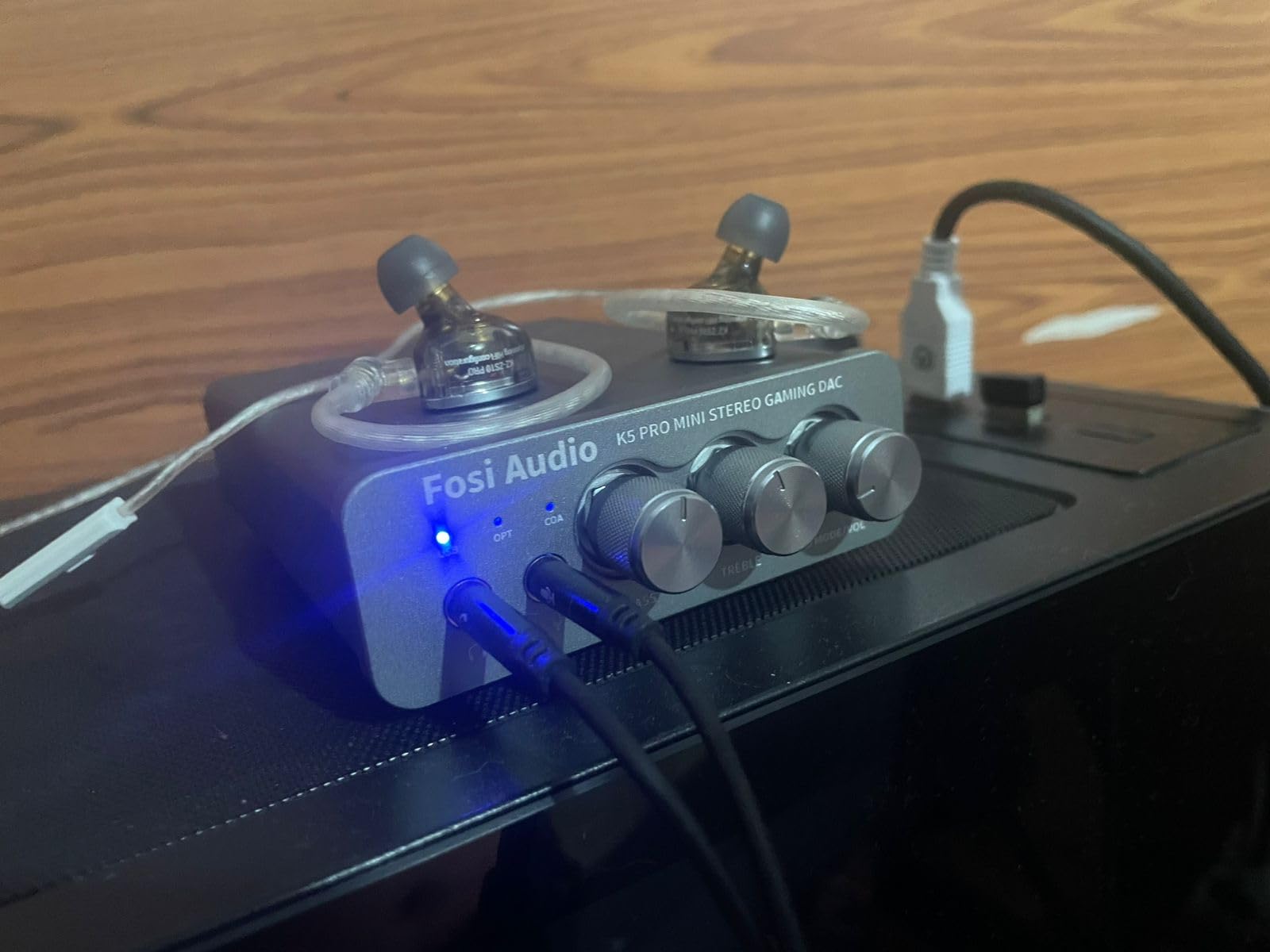 Fosi Audio K5 Pro Gaming DAC Headphone Amplifier Mini Hi-Fi Stereo Digital-to-Analog Audio Converter USB Type C/Optical/Coaxial to RCA/3.5MM AUX customer photo 1