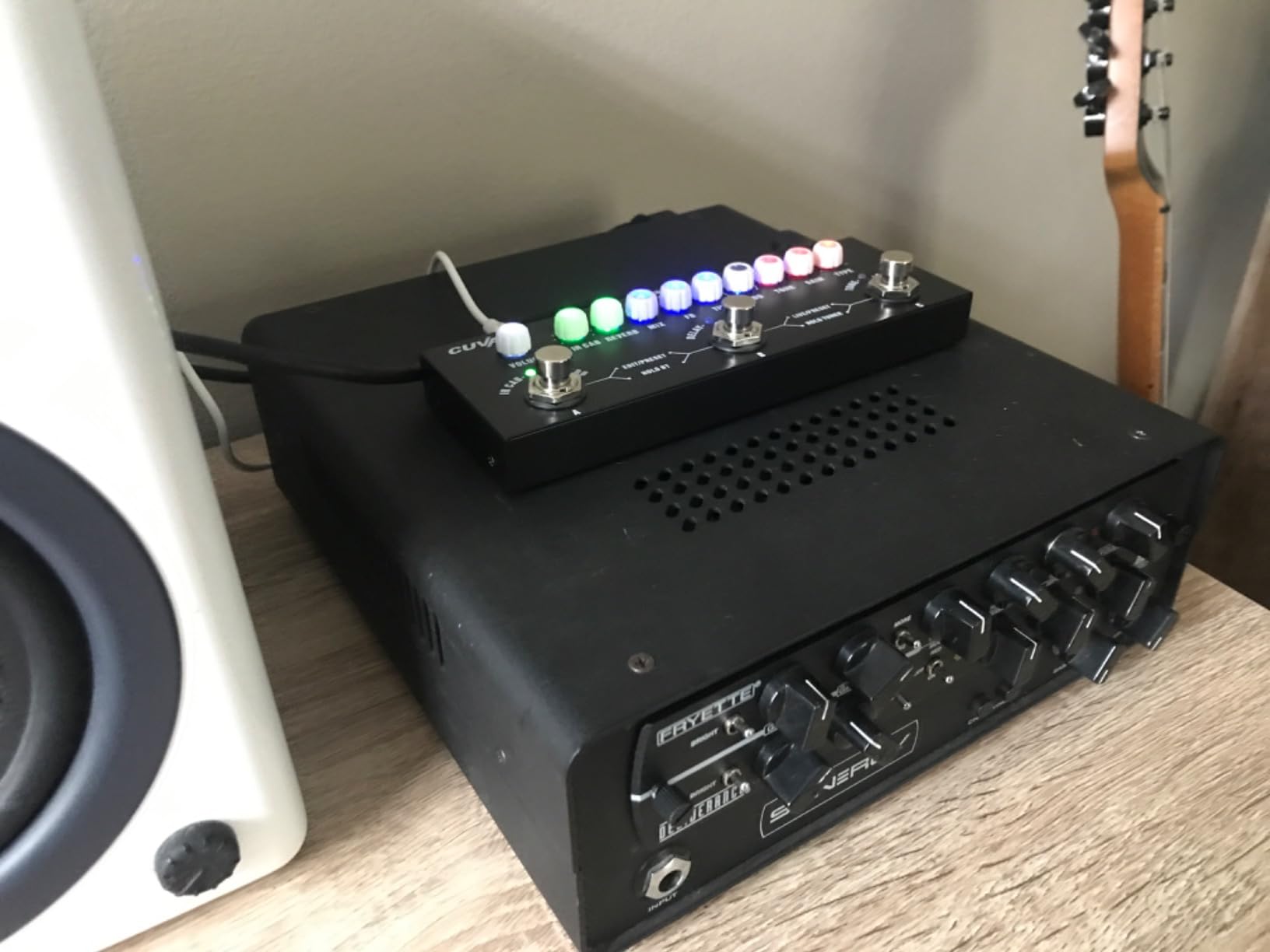 Multi Effects Acoustic Guitar Pedal,Cube Baby AC Guitar Multi Effects Pedal Delay Chorus Tremolo Reverb Effect Pedal Customer Review Multi Effects Acoustic Guitar Pedal,Cube Baby AC Guitar Multi Effects Pedal Delay Chorus Tremolo Reverb Effect Pedal - Customer Photo 4