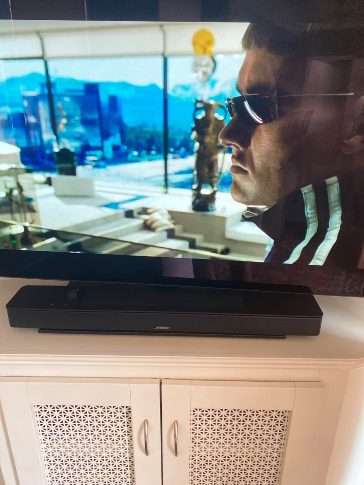 Bose New Smart Dolby Atmos Soundbar, Black Bundle with Wireless Surround Speakers (Pair), Bass Module 500 Customer Review Bose New Smart Dolby Atmos Soundbar, Black Bundle with Wireless Surround Speakers (Pair), Bass Module 500 - Customer Photo 1