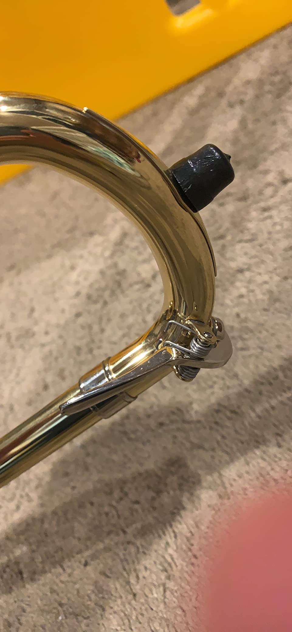 Silver Alto Trombone Brass Bb Tone B Flat Wind Instrument with Cupronickel Mouthpiece Cleaning Stick Case Customer Review Silver Alto Trombone Brass Bb Tone B Flat Wind Instrument with Cupronickel Mouthpiece Cleaning Stick Case - Customer Photo 1