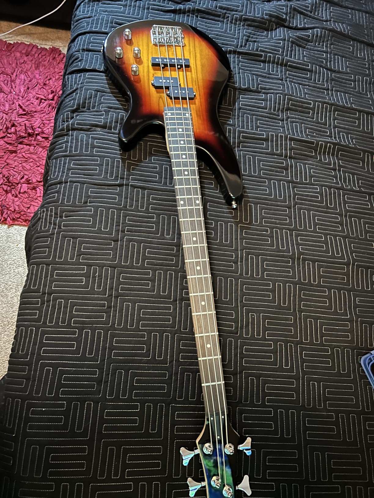 Ktaxon Electric Bass Guitar 5 String Bass Guitar with 20 Watt Amplifier, JB Type Pickup, Naturally air-dried Maple Neck, Rosewood Fretboard, Basswood Body(Natural) Customer Review Ktaxon Electric Bass Guitar 5 String Bass Guitar with 20 Watt Amplifier, JB Type Pickup, Naturally air-dried Maple Neck, Rosewood Fretboard, Basswood Body(Natural) - Customer Photo 1