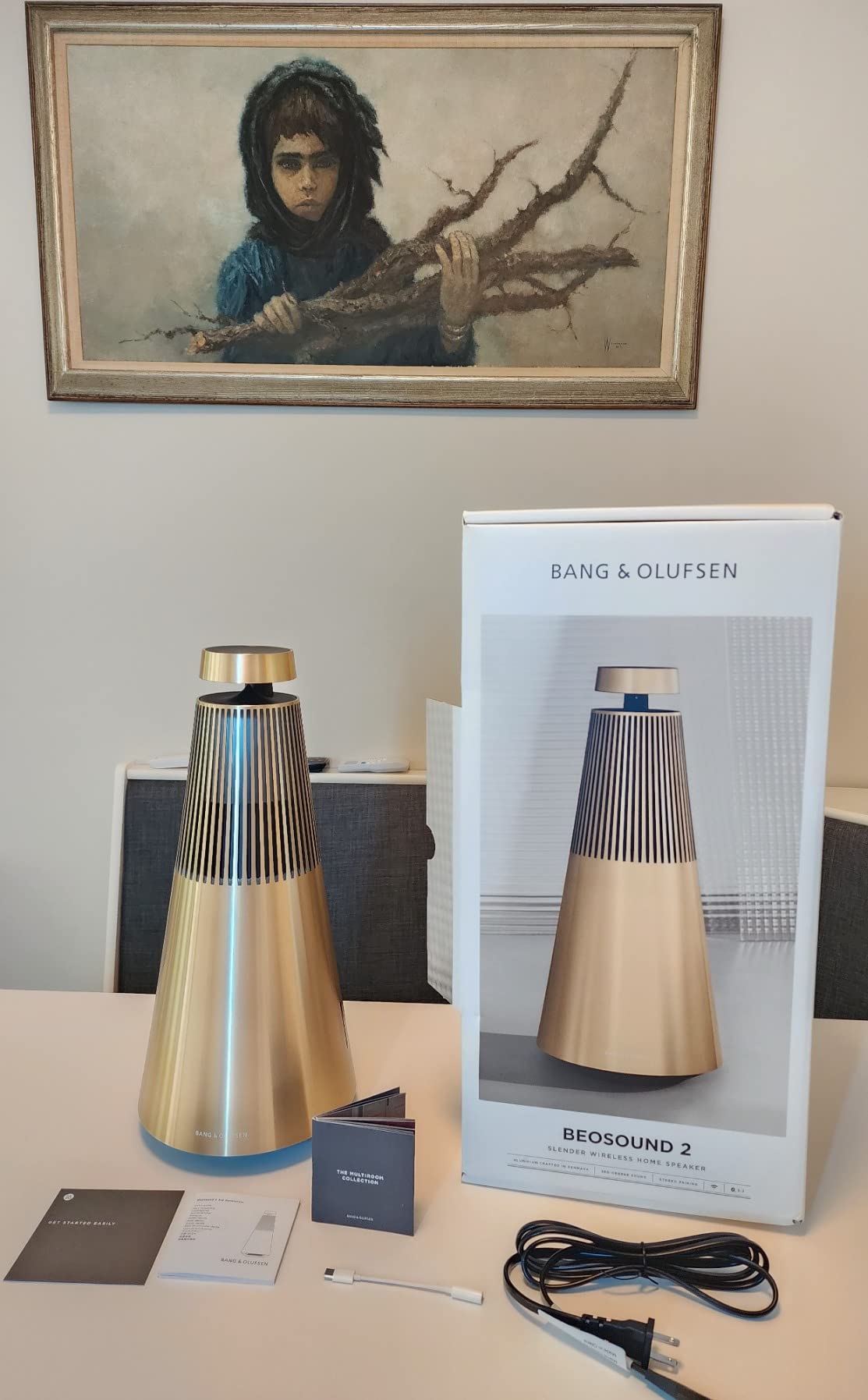 Bang & Olufsen Beosound 2 (3rd Generation) Multiroom Wi-Fi Speaker, Natural Aluminum Customer Review Bang & Olufsen Beosound 2 (3rd Generation) Multiroom Wi-Fi Speaker, Natural Aluminum - Customer Photo 1