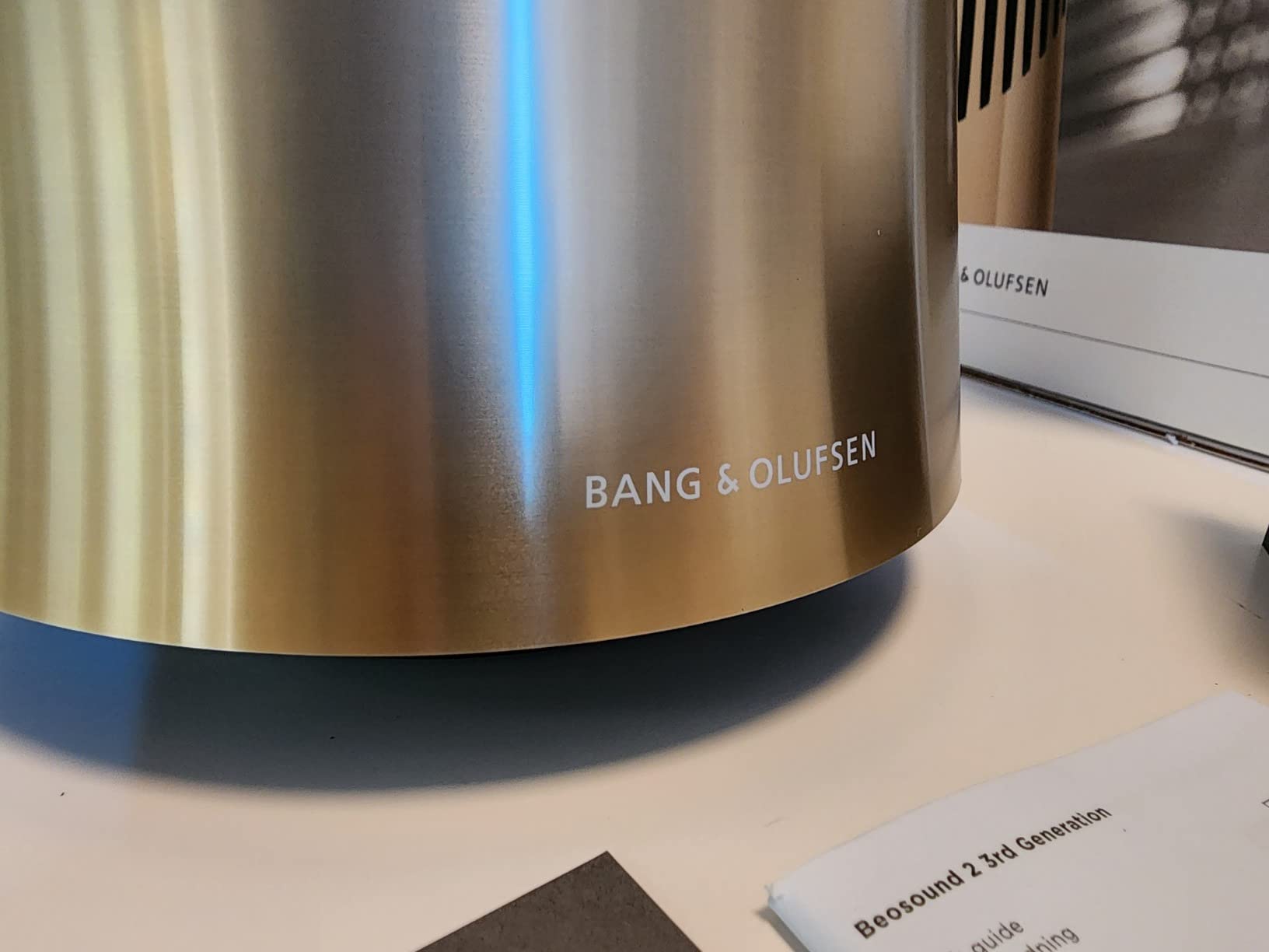 Bang & Olufsen Beosound 2 (3rd Generation) Multiroom Wi-Fi Speaker, Natural Aluminum Customer Review Bang & Olufsen Beosound 2 (3rd Generation) Multiroom Wi-Fi Speaker, Natural Aluminum - Customer Photo 2
