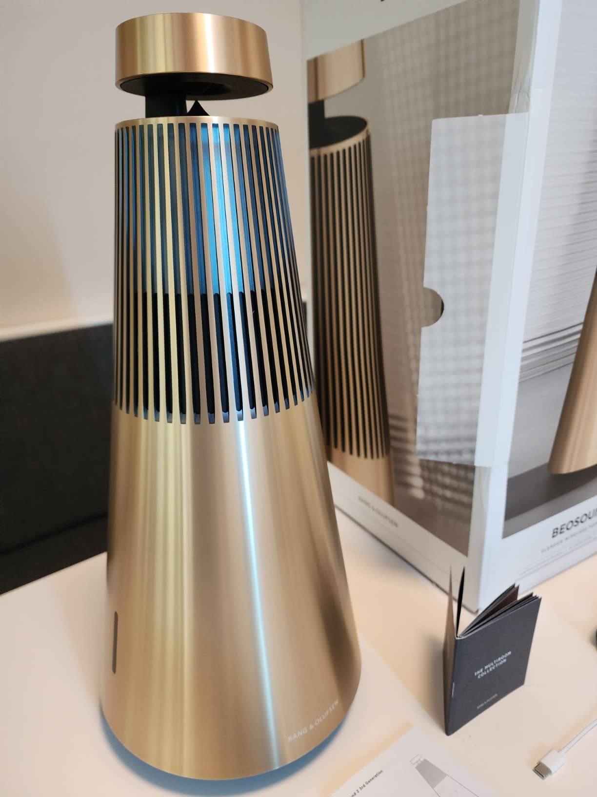 Bang & Olufsen Beosound 2 (3rd Generation) Multiroom Wi-Fi Speaker, Natural Aluminum Customer Review Bang & Olufsen Beosound 2 (3rd Generation) Multiroom Wi-Fi Speaker, Natural Aluminum - Customer Photo 3