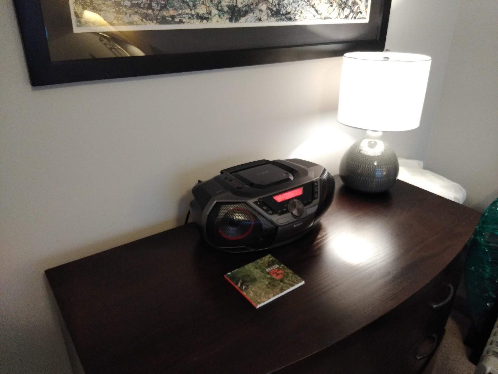 Philips Portable CD Player Boombox Bluetooth with Cassette Player All in one Powerful Stereo Boom Box CD Player for Home Mega Bass Reflex Speakers, Radio/USB/MP3/AUX Input with Backlight LCD Display customer photo 2