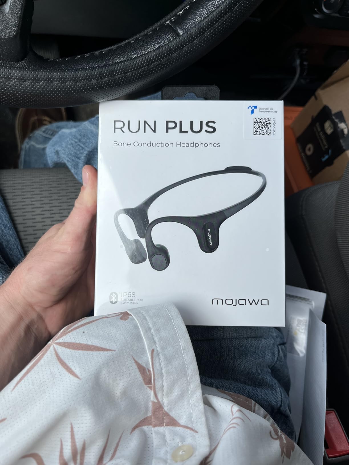 mojawa Run Plus Bone Conduction Headphones, Open-Ear Bluetooth Headphones, 32GB MP3 Player, IP68 Waterproof Swimming Earbuds, Deep Bass, Secure Fit for Running, Gym and Daily Use, Black Customer Review mojawa Run Plus Bone Conduction Headphones, Open-Ear Bluetooth Headphones, 32GB MP3 Player, IP68 Waterproof Swimming Earbuds, Deep Bass, Secure Fit for Running, Gym and Daily Use, Black - Customer Photo 1