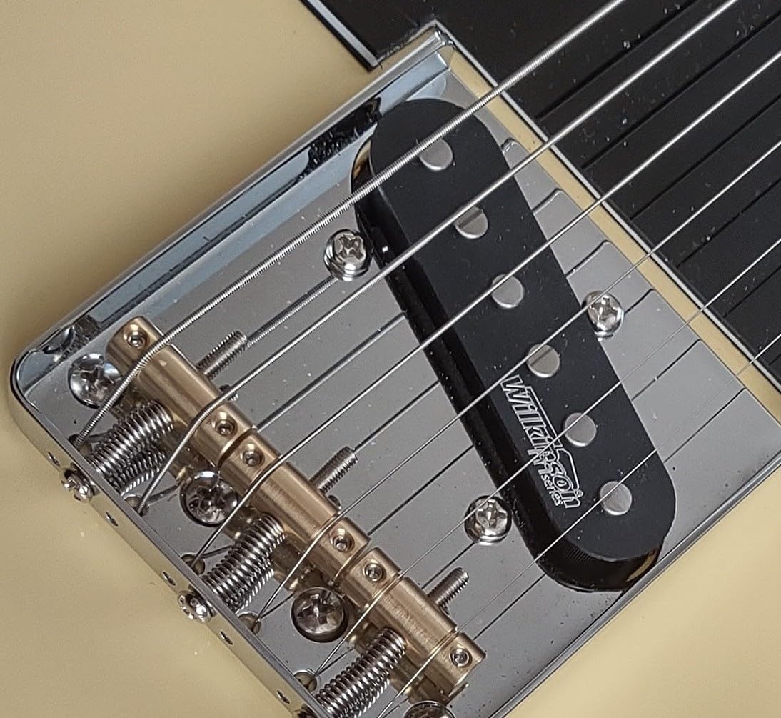 Wilkinson Vintage Alnico 5 Tele Single Coil Pickups Neck Bridge Pickups Set for Fender Squier Telecaster Electric Guitar Customer Review Wilkinson Vintage Alnico 5 Tele Single Coil Pickups Neck Bridge Pickups Set for Fender Squier Telecaster Electric Guitar - Customer Photo 2