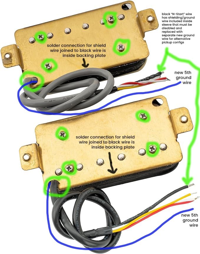 Wilkinson Vintage Classic Alnico 5 Overwound Open Style Humbucker Pickups Neck Bridge Pickup Set for Epiphone Les Paul LP Electric Guitar, Black Customer Review Wilkinson Vintage Classic Alnico 5 Overwound Open Style Humbucker Pickups Neck Bridge Pickup Set for Epiphone Les Paul LP Electric Guitar, Black - Customer Photo 2