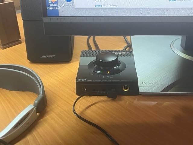 H1 DAC Amp for Pc,Mini USB Gaming DAC Headphone Amplifier, Mini Hi-Fi Digital-to-Analog Amp, 3.5MM/6.35MM/Mic/EQ Opt/Coa/RCA Outputs with Treble & Bass Switch for PS5/PC/MAC/Computer - Customer Photo 1
