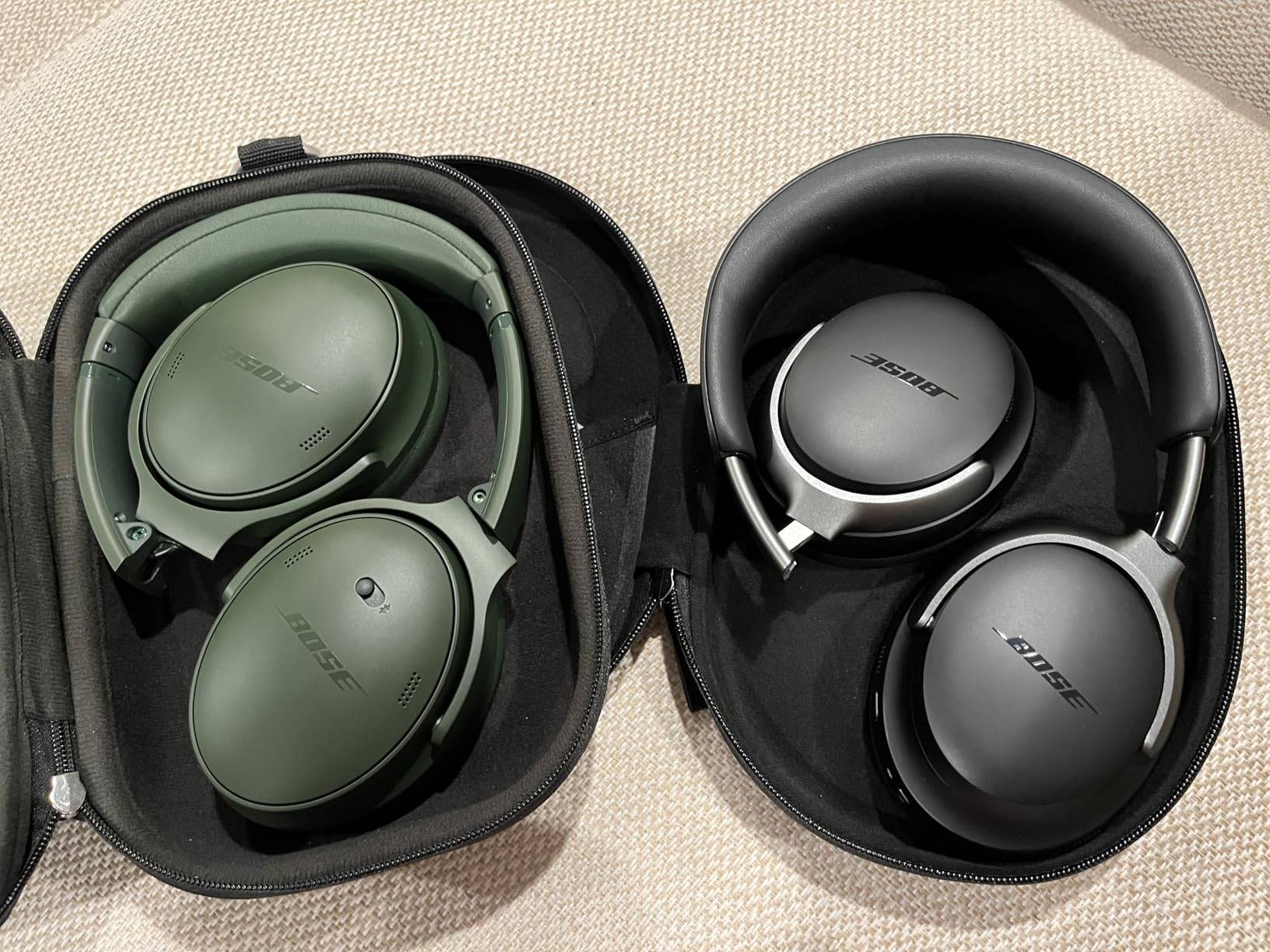 Bose QuietComfort Bluetooth Headphones, Wireless Headphones with Active Over Ear Noise Cancelling and Mic, Deep Bass, Up to 24 Hours of Playtime, White Smoke Customer Review Bose QuietComfort Bluetooth Headphones, Wireless Headphones with Active Over Ear Noise Cancelling and Mic, Deep Bass, Up to 24 Hours of Playtime, White Smoke - Customer Photo 1
