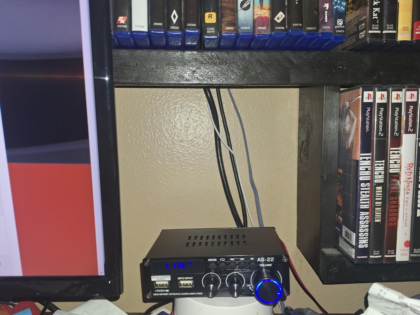 Sunbuck Mini Amplifier, 2 Channel Stereo Amplifier, Power Amplifier Max 300Wx2 Output, Bluetooth Amplifier for Home Speakers, Stereo Receiver with RCA/USB/FM/AUX, Mini Amplifier for Speakers, AS-22BU Customer Review Sunbuck Mini Amplifier, 2 Channel Stereo Amplifier, Power Amplifier Max 300Wx2 Output, Bluetooth Amplifier for Home Speakers, Stereo Receiver with RCA/USB/FM/AUX, Mini Amplifier for Speakers, AS-22BU - Customer Photo 2