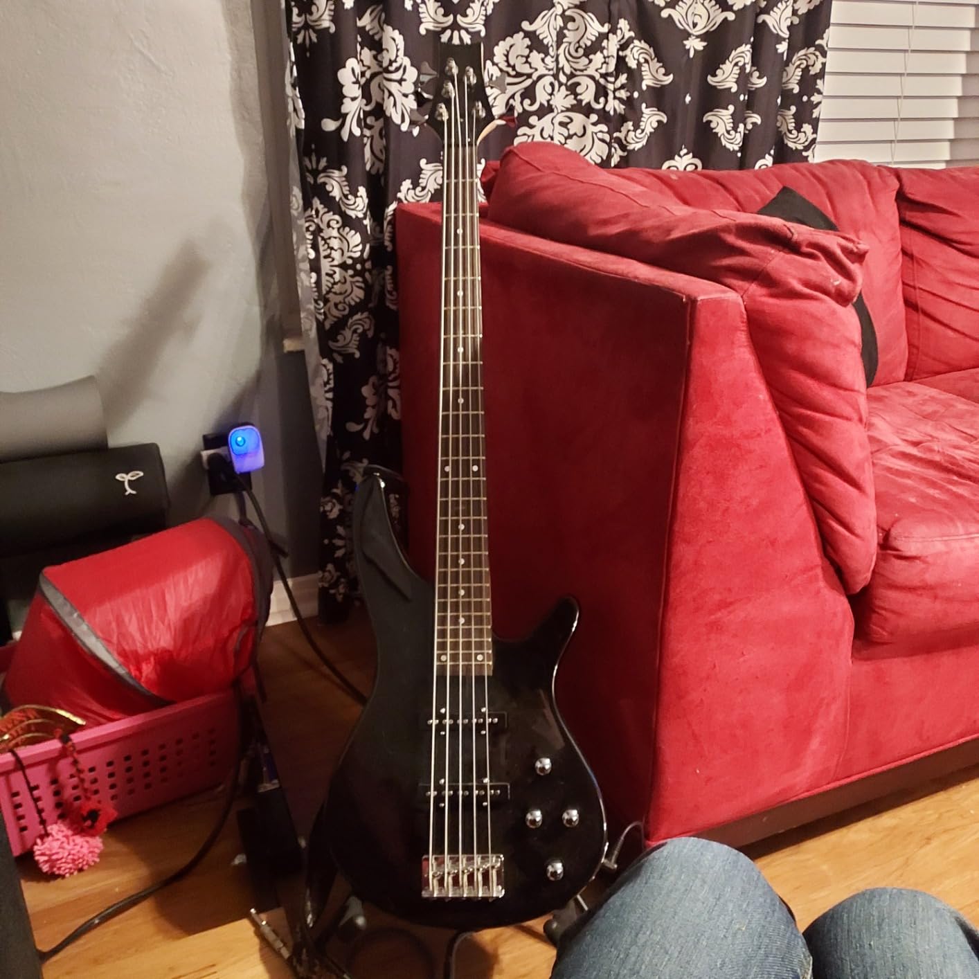 Ktaxon 5 String Electric Bass Guitar, Full Size Standard Right Handed Rosewood Fretboard Bass Kit with Gig Bag Strap Cable Wrench Tool (Upgraded Natural) Customer Review Ktaxon 5 String Electric Bass Guitar, Full Size Standard Right Handed Rosewood Fretboard Bass Kit with Gig Bag Strap Cable Wrench Tool (Upgraded Natural) - Customer Photo 3