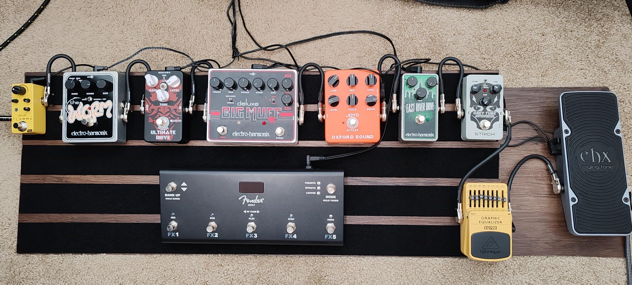 STRICH Dual Channel ABY Guitar Pedal, Electric Guitar Box Line Selector, Versatile AB Switch, True Bypass for Electric Guitar, Dark Black and Red - Customer Photo 2