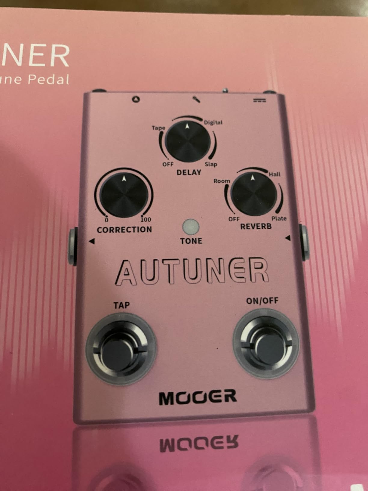 MOOER Autuner Vocal Effects Processor Voice Pedal Pitch Correction Reverb Delay Guitar Vocal Stompbox Microphone Amplifier for Guitarist Recording Live Performance Singing Streaming (MVP1) Customer Review MOOER Autuner Vocal Effects Processor Voice Pedal Pitch Correction Reverb Delay Guitar Vocal Stompbox Microphone Amplifier for Guitarist Recording Live Performance Singing Streaming (MVP1) - Customer Photo 4