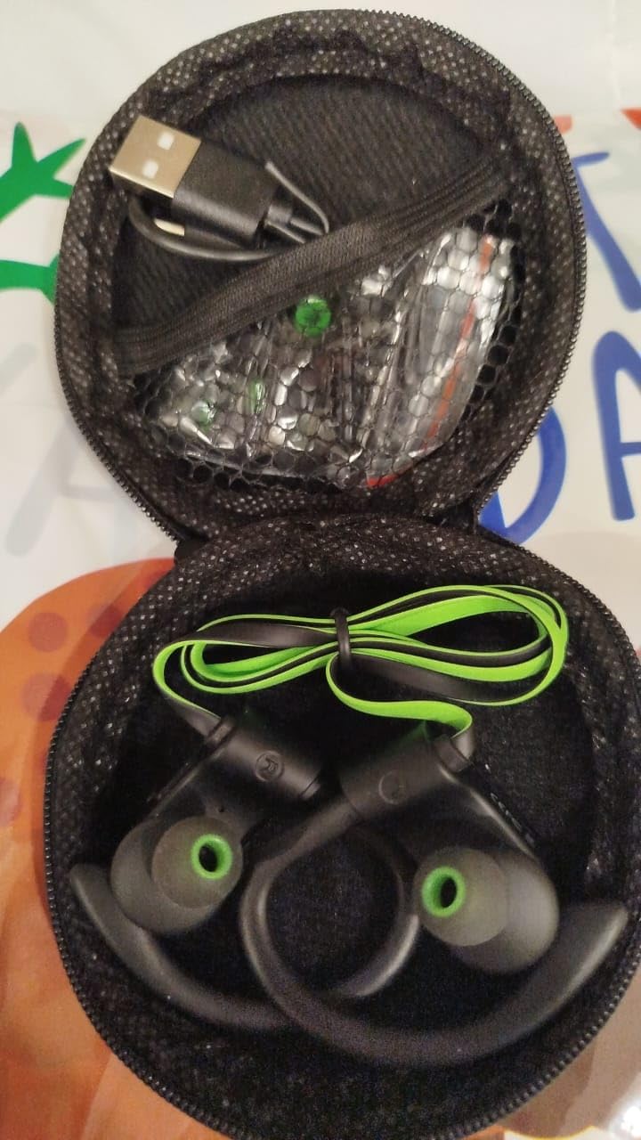 JOYWISE Bluetooth Headphones, Wireless Earbuds IPX7 Waterproof Bluetooth 5.3 Headphones with 16Hrs Playtime Stereo Bass Headsets with Mic Running Headsets with Earhooks for Sports Running Workout Customer Review JOYWISE Bluetooth Headphones, Wireless Earbuds IPX7 Waterproof Bluetooth 5.3 Headphones with 16Hrs Playtime Stereo Bass Headsets with Mic Running Headsets with Earhooks for Sports Running Workout - Customer Photo 1