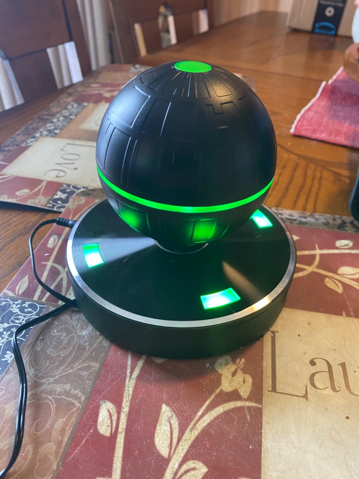 Upgraded Wireless Arc Star Floating Speaker, Magnetic Levitating Bluetooth Speaker with 8W Loud 360 Stereo Sound, Cool Tech Gadgets, Creative Gifts for Home Office Decoration Customer Review Upgraded Wireless Arc Star Floating Speaker, Magnetic Levitating Bluetooth Speaker with 8W Loud 360 Stereo Sound, Cool Tech Gadgets, Creative Gifts for Home Office Decoration - Customer Photo 4