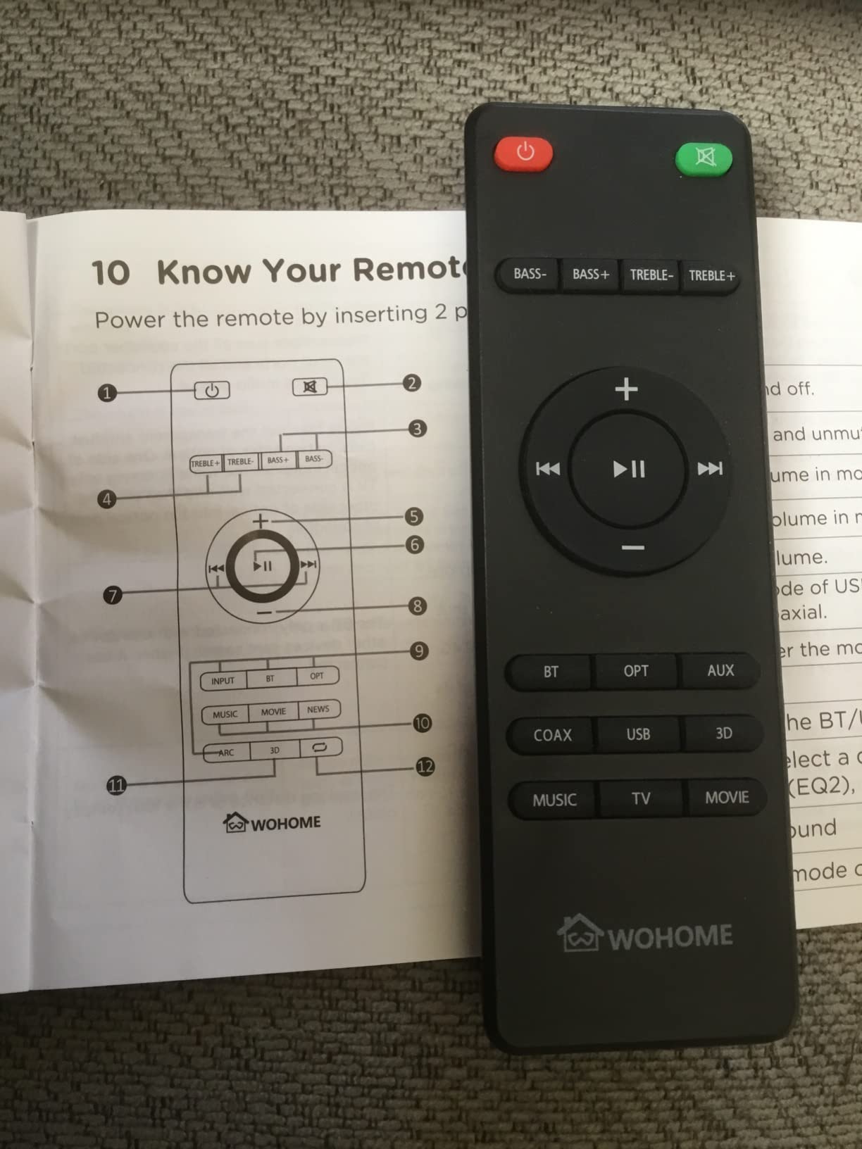 Wohome 2.1ch Small Sound Bars for TV with 6 Levels Voice Enhancement, Built-in Subwoofer, 16 Inches Bluetooth 5.3 Soundbar Speakers with Optical/AUX/USB Connection, S100 Customer Review Wohome 2.1ch Small Sound Bars for TV with 6 Levels Voice Enhancement, Built-in Subwoofer, 16 Inches Bluetooth 5.3 Soundbar Speakers with Optical/AUX/USB Connection, S100 - Customer Photo 2