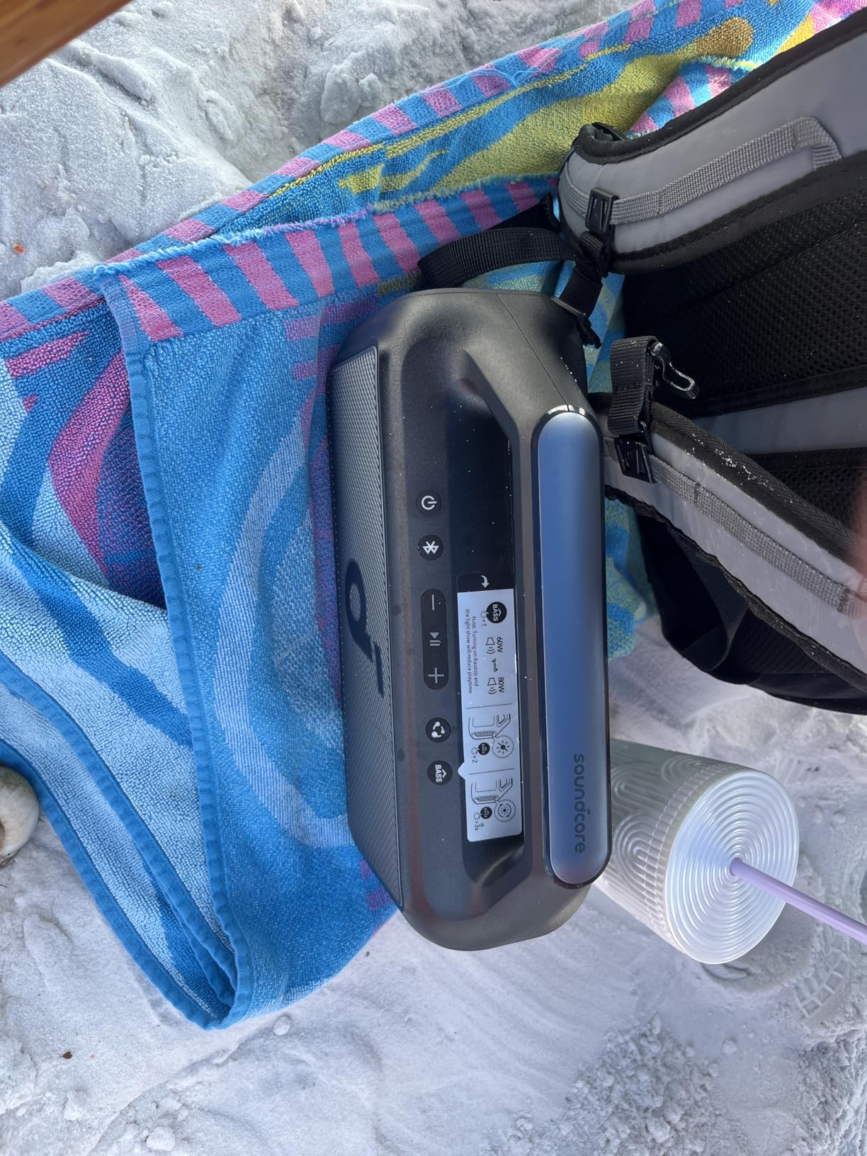 soundcore Boom 2 By Anker, Outdoor Speaker, 80W, Subwoofer, BassUp 2.0, 24H Playtime, IPX7 Waterproof, Floatable, RGB Lights, USB-C, Custom EQ, Bluetooth 5.3, Portable for Camping, Beach, and Backyard Customer Review soundcore Boom 2 By Anker, Outdoor Speaker, 80W, Subwoofer, BassUp 2.0, 24H Playtime, IPX7 Waterproof, Floatable, RGB Lights, USB-C, Custom EQ, Bluetooth 5.3, Portable for Camping, Beach, and Backyard - Customer Photo 2