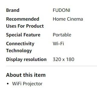 FUDONI Projector with WiFi and Bluetooth 4K Supported, Upgraded Outdoor Movie Projectors Native 1080P FHD, Video Proyector for Home Theater, Compatible w/HDMI/USB/iOS/Android/Windows/TV Stick Customer Review FUDONI Projector with WiFi and Bluetooth 4K Supported, Upgraded Outdoor Movie Projectors Native 1080P FHD, Video Proyector for Home Theater, Compatible w/HDMI/USB/iOS/Android/Windows/TV Stick - Customer Photo 2