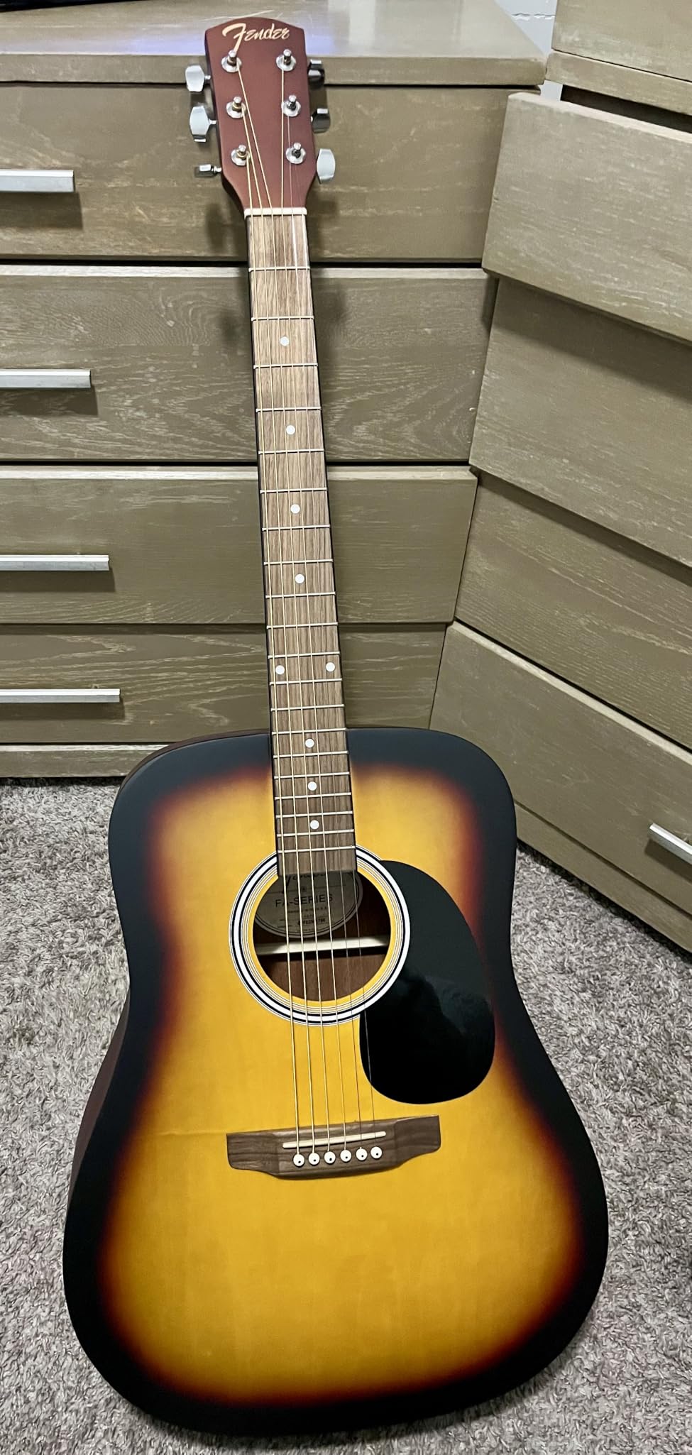 Fender FA-25 Dreadnought Acoustic Guitar, Beginner Guitar, with 2-Year Warranty, Includes Free Lessons, Sunburst Customer Review Fender FA-25 Dreadnought Acoustic Guitar, Beginner Guitar, with 2-Year Warranty, Includes Free Lessons, Sunburst - Customer Photo 3