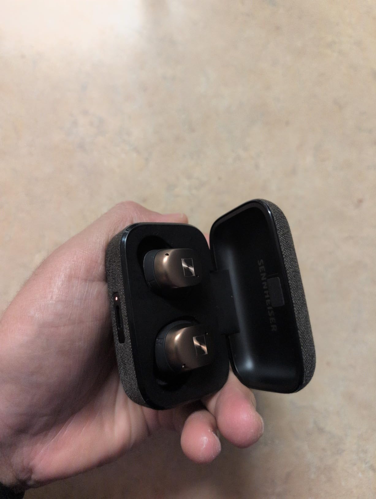Sennheiser MOMENTUM True Wireless 4 Smart Earbuds with Bluetooth 5.4, Crystal-Clear Sound, Comfortable Design, 30-Hour Battery Life, Adaptive ANC, LE Audio and Auracast - Black Copper Customer Review Sennheiser MOMENTUM True Wireless 4 Smart Earbuds with Bluetooth 5.4, Crystal-Clear Sound, Comfortable Design, 30-Hour Battery Life, Adaptive ANC, LE Audio and Auracast - Black Copper - Customer Photo 4