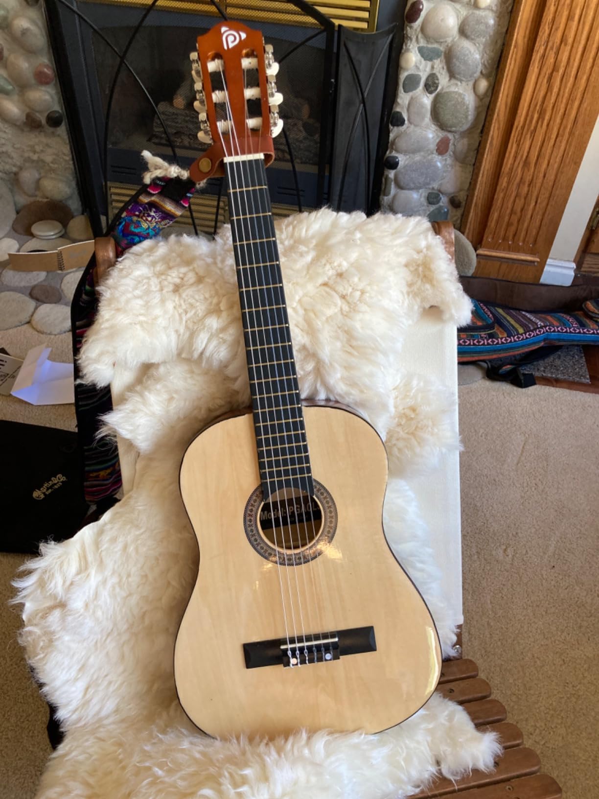 Pyle Beginner Acoustic Guitar Kit, 1/4 Junior Size All Wood Instrument for Kids, Adults, 30 Pyle Beginner Acoustic Guitar Kit, 1/4 Junior Size All Wood Instrument for Kids, Adults, 30