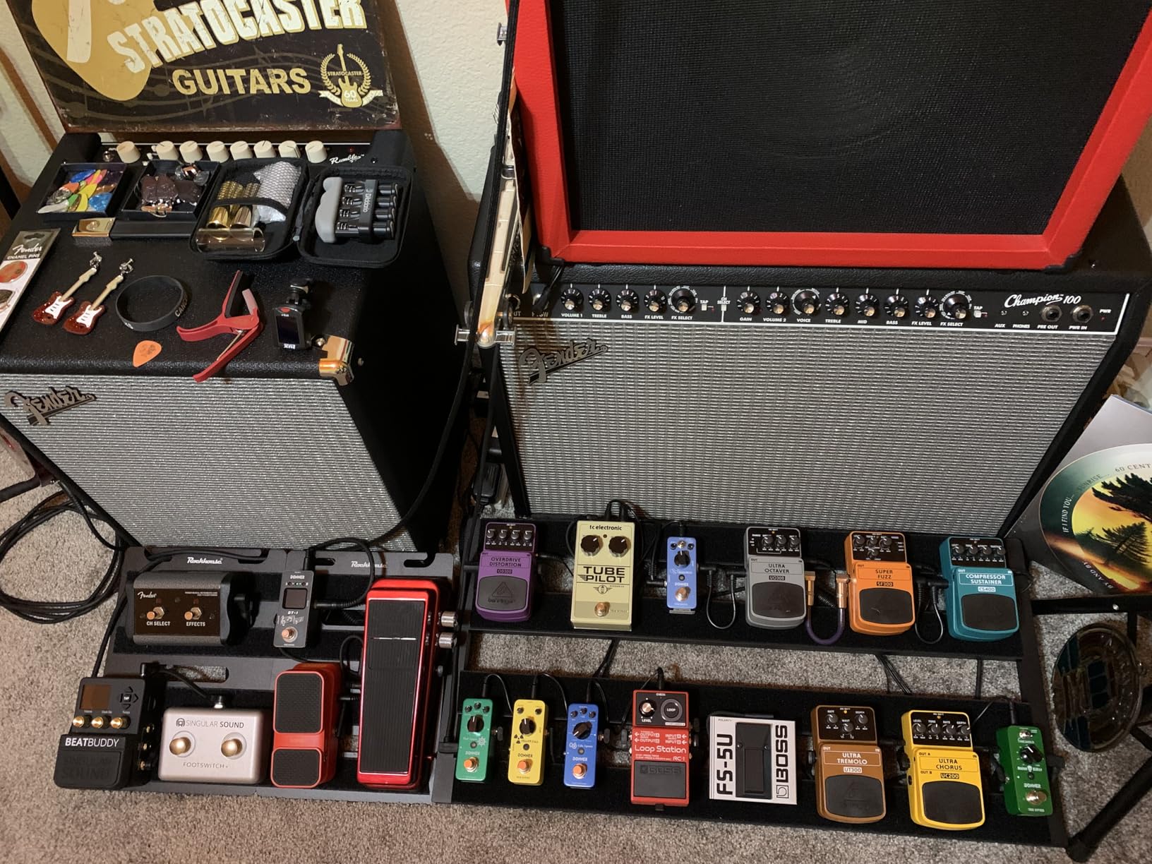 STRICH SPS-60 Guitar Pedal Power Supply, 10 Totally Independent DC Outputs Pedal Board Power Supply for 9V/12V/18V (300mA/500mA) High Power for Power High-current Effect Pedal, Noiselessly Customer Review STRICH SPS-60 Guitar Pedal Power Supply, 10 Totally Independent DC Outputs Pedal Board Power Supply for 9V/12V/18V (300mA/500mA) High Power for Power High-current Effect Pedal, Noiselessly - Customer Photo 1