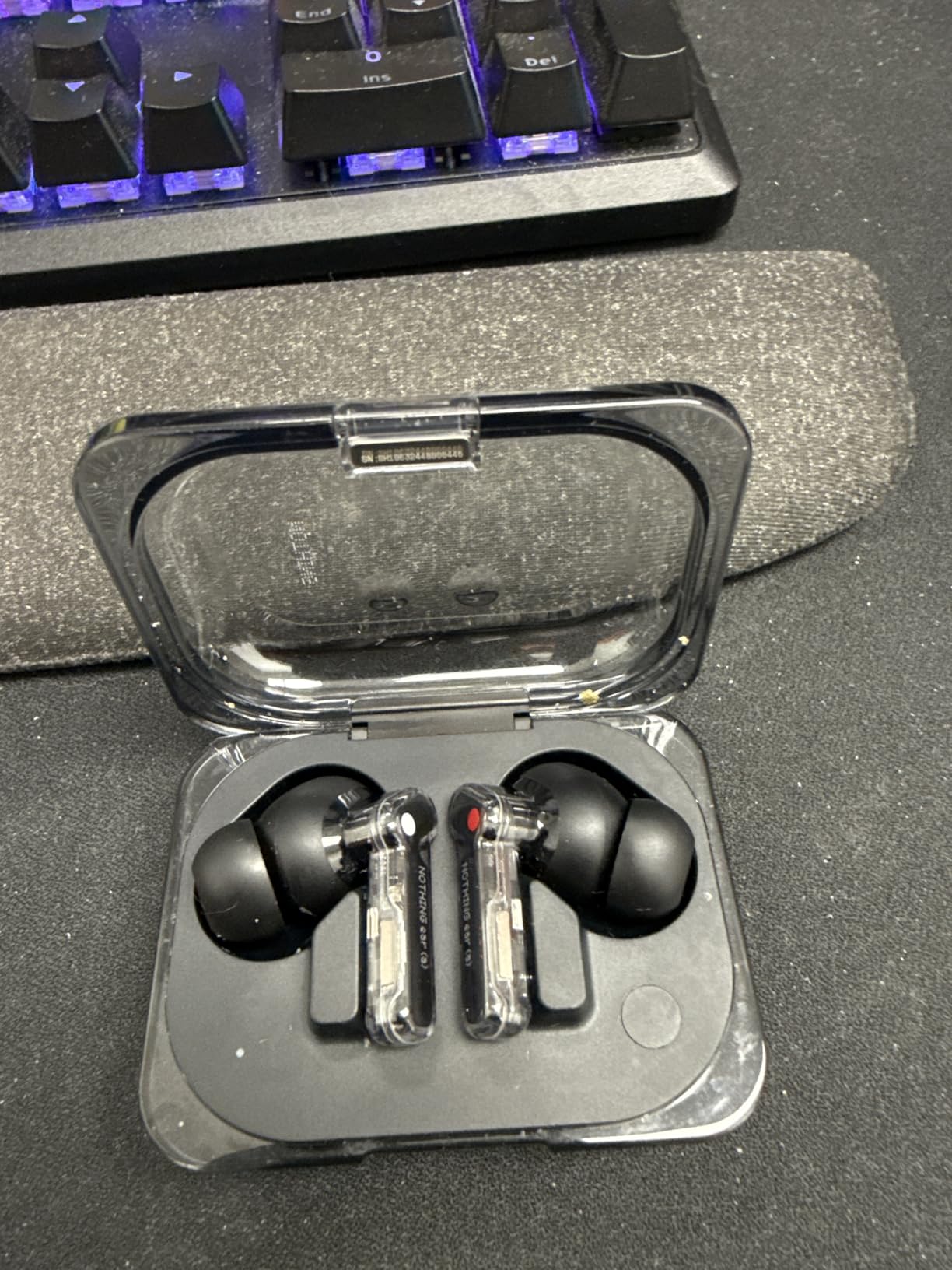 Nothing Ear (a) Wireless Earbuds, 45dB Hybrid Noise Cancelling Earbuds, Hi-Res Audio, Advanced Equaliser, Dual Connect, 6 Mics, 42.5H Playtime Ear Buds Wireless Bluetooth, Black Customer Review Nothing Ear (a) Wireless Earbuds, 45dB Hybrid Noise Cancelling Earbuds, Hi-Res Audio, Advanced Equaliser, Dual Connect, 6 Mics, 42.5H Playtime Ear Buds Wireless Bluetooth, Black - Customer Photo 1